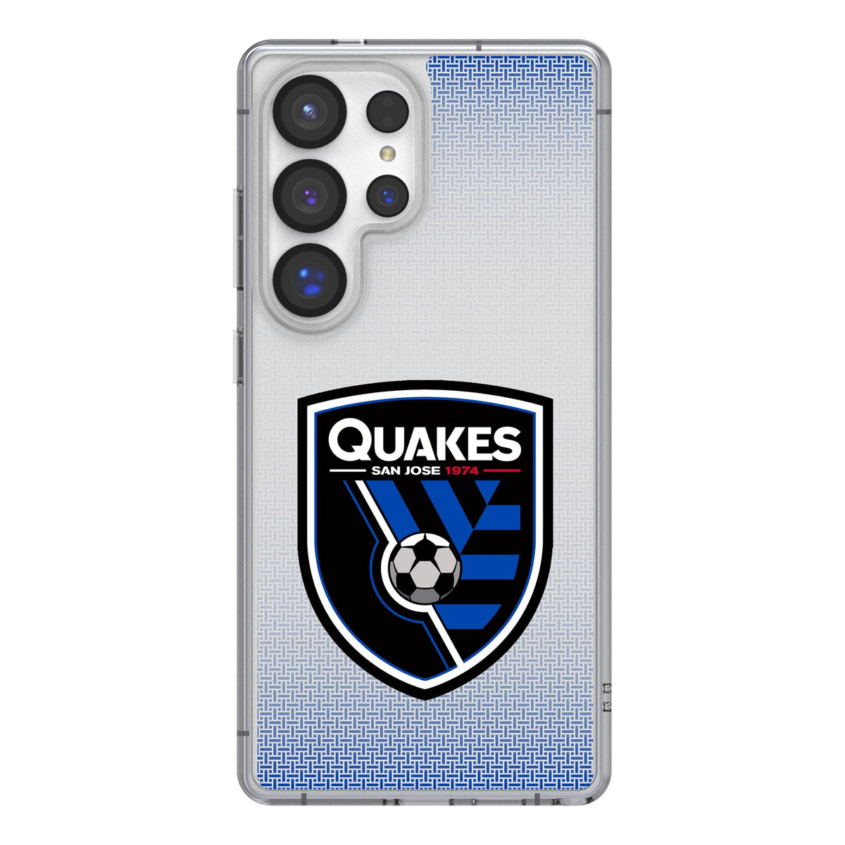 San Jose Earthquakes Linen Clear Phone Case for Samsung Galaxy 1