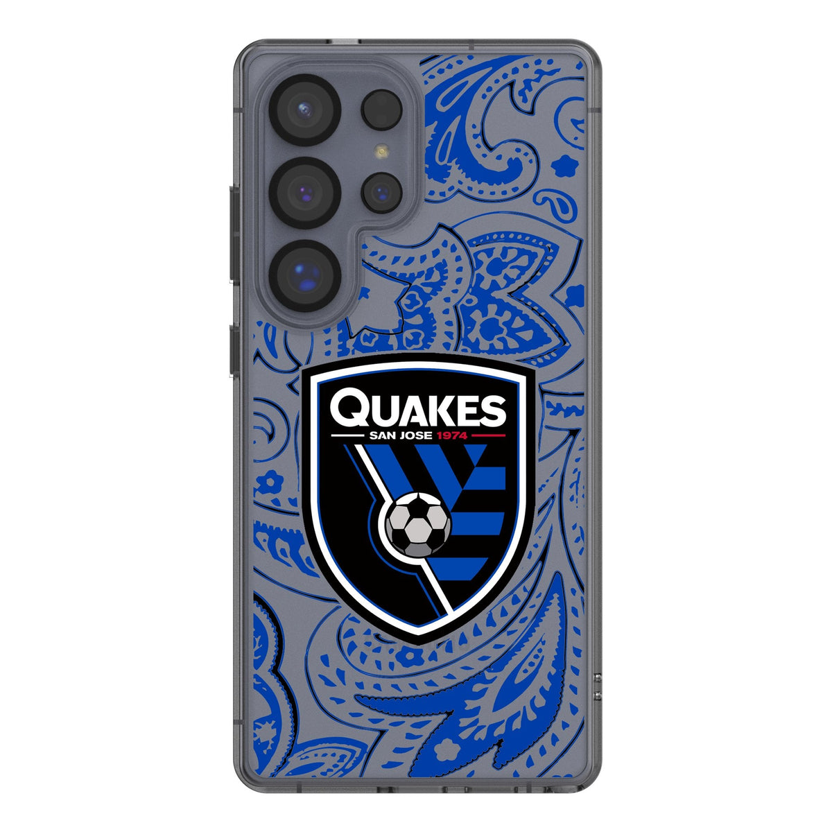San Jose Earthquakes Paisley Clear Phone Case for Samsung Galaxy