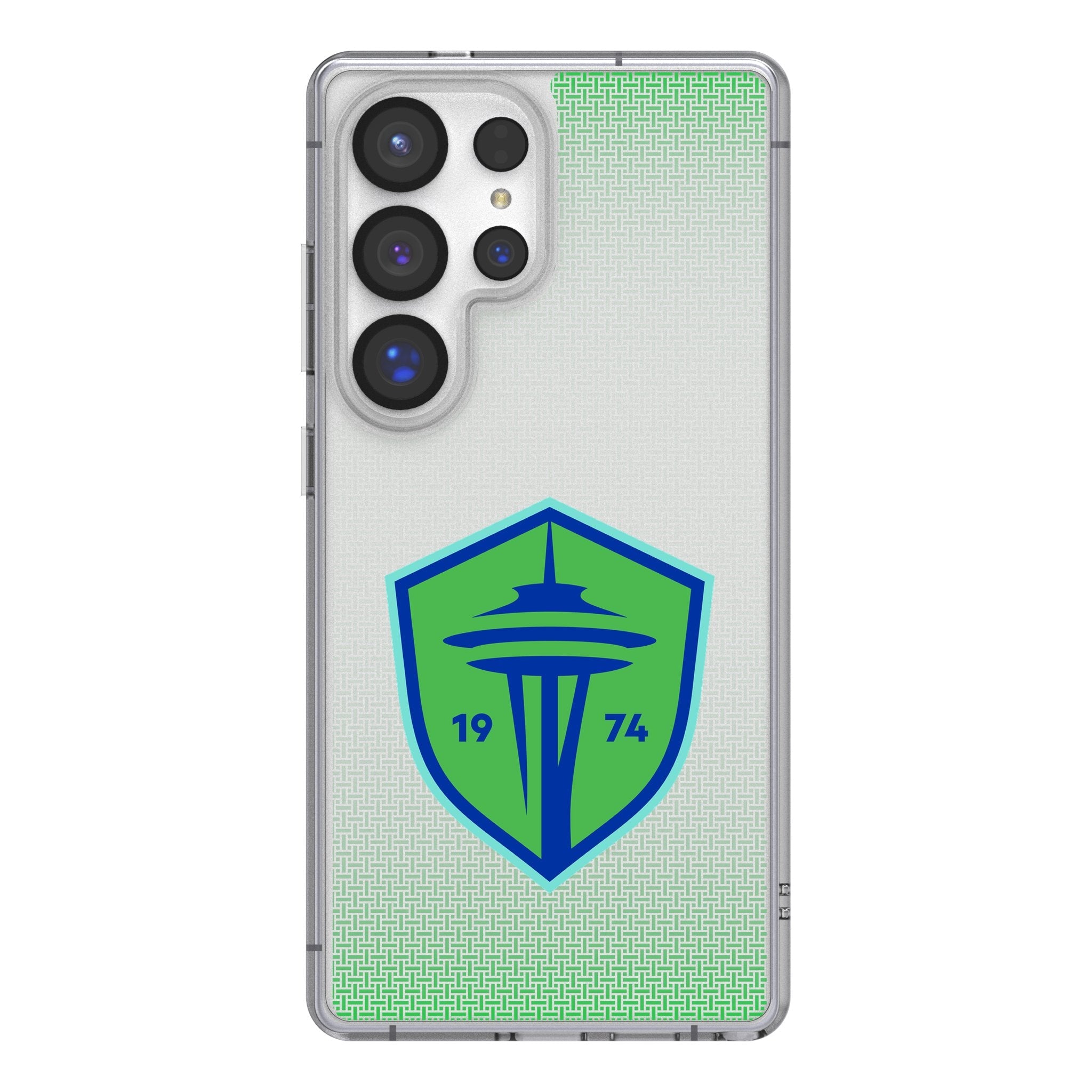 Seattle Sounders FC Linen Clear Phone Case for Samsung Galaxy 1