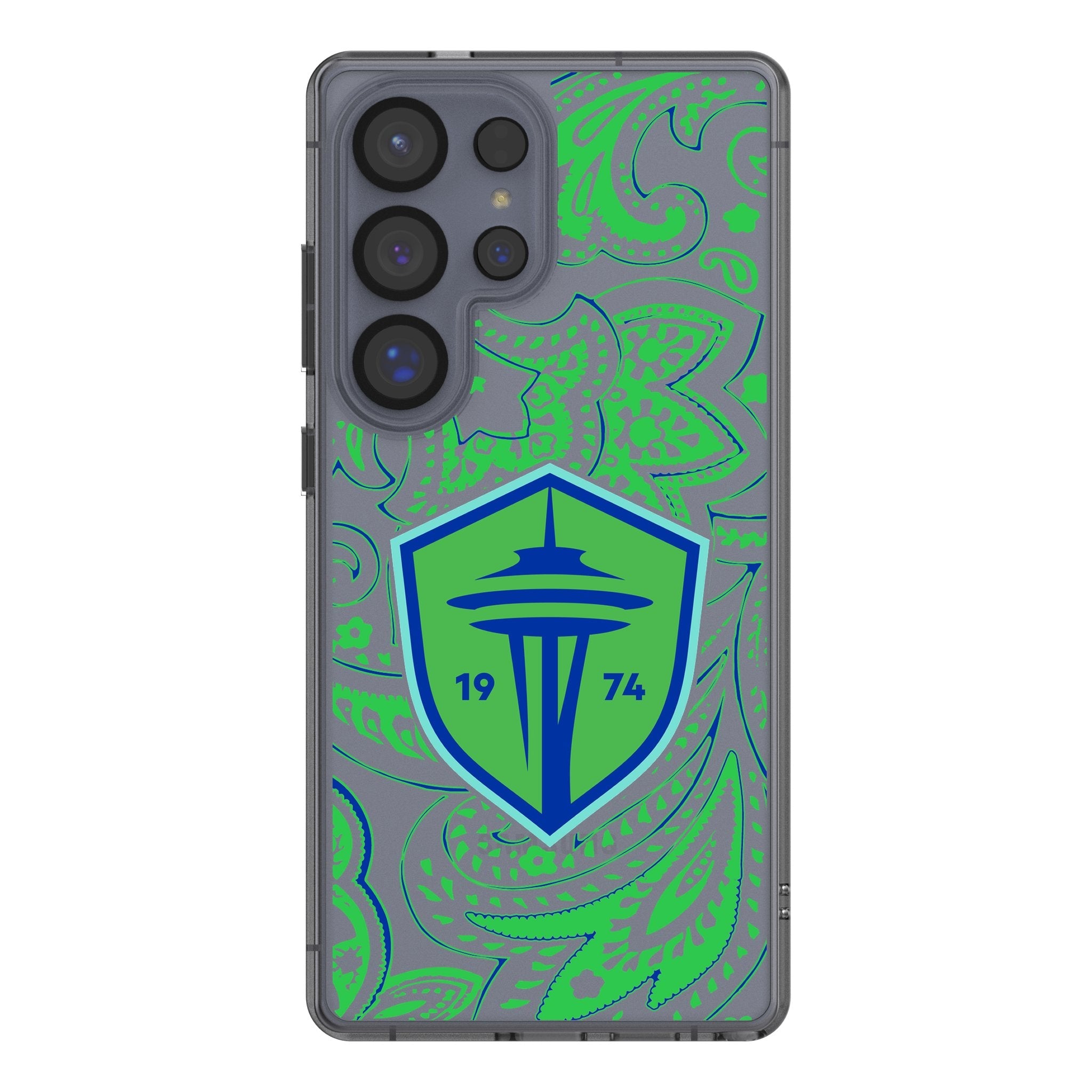 Seattle Sounders FC Paisley Clear Phone Case for Samsung Galaxy