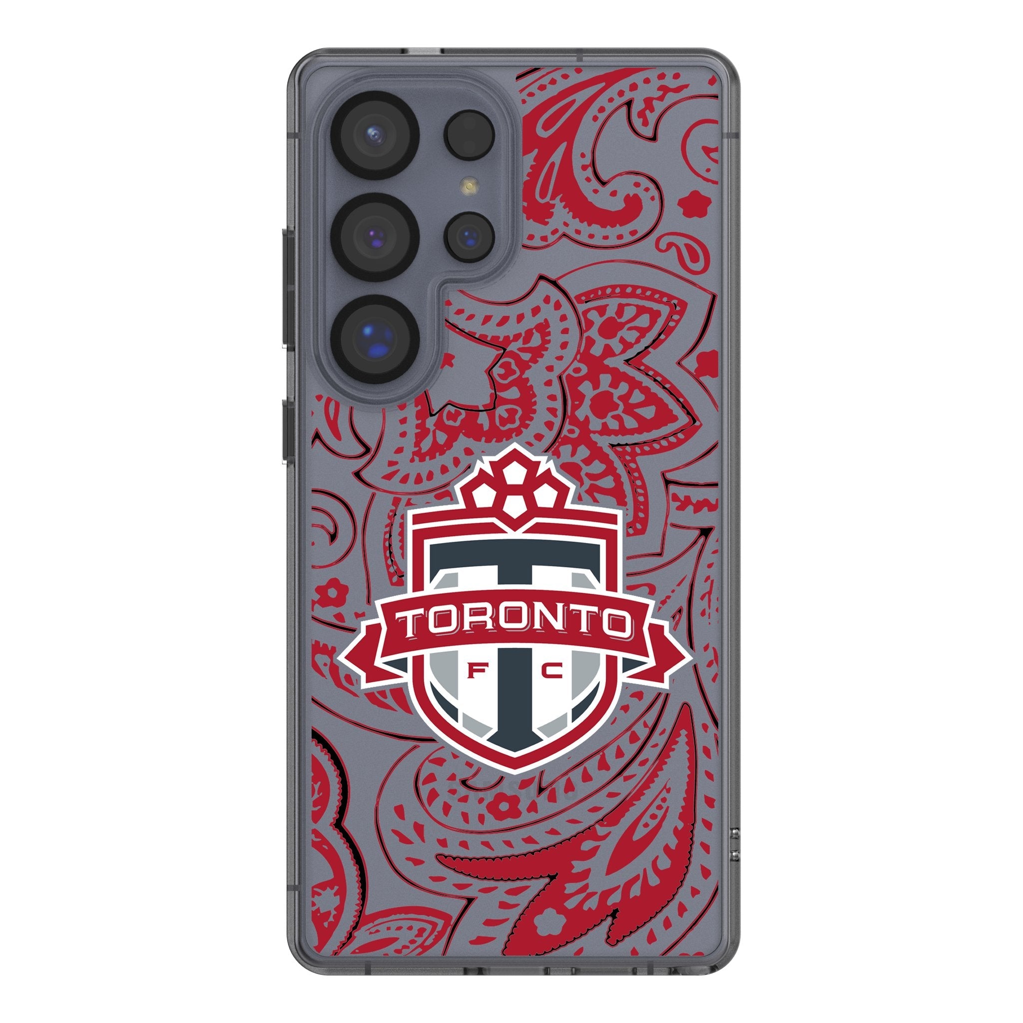 Toronto FC Paisley Clear Phone Case for Samsung Galaxy