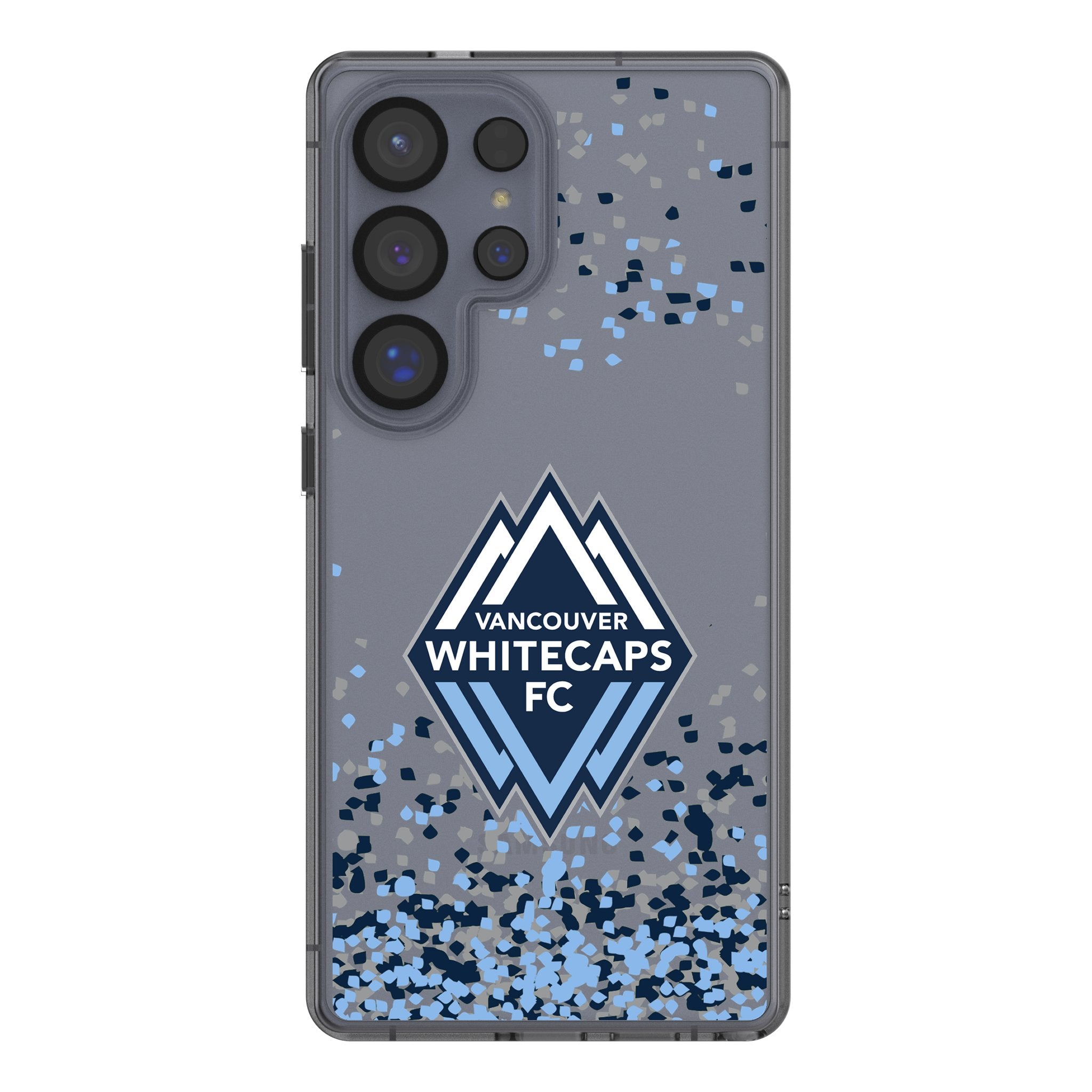 Vancouver Whitecaps Confetti Clear Phone Case for Samsung Galaxy
