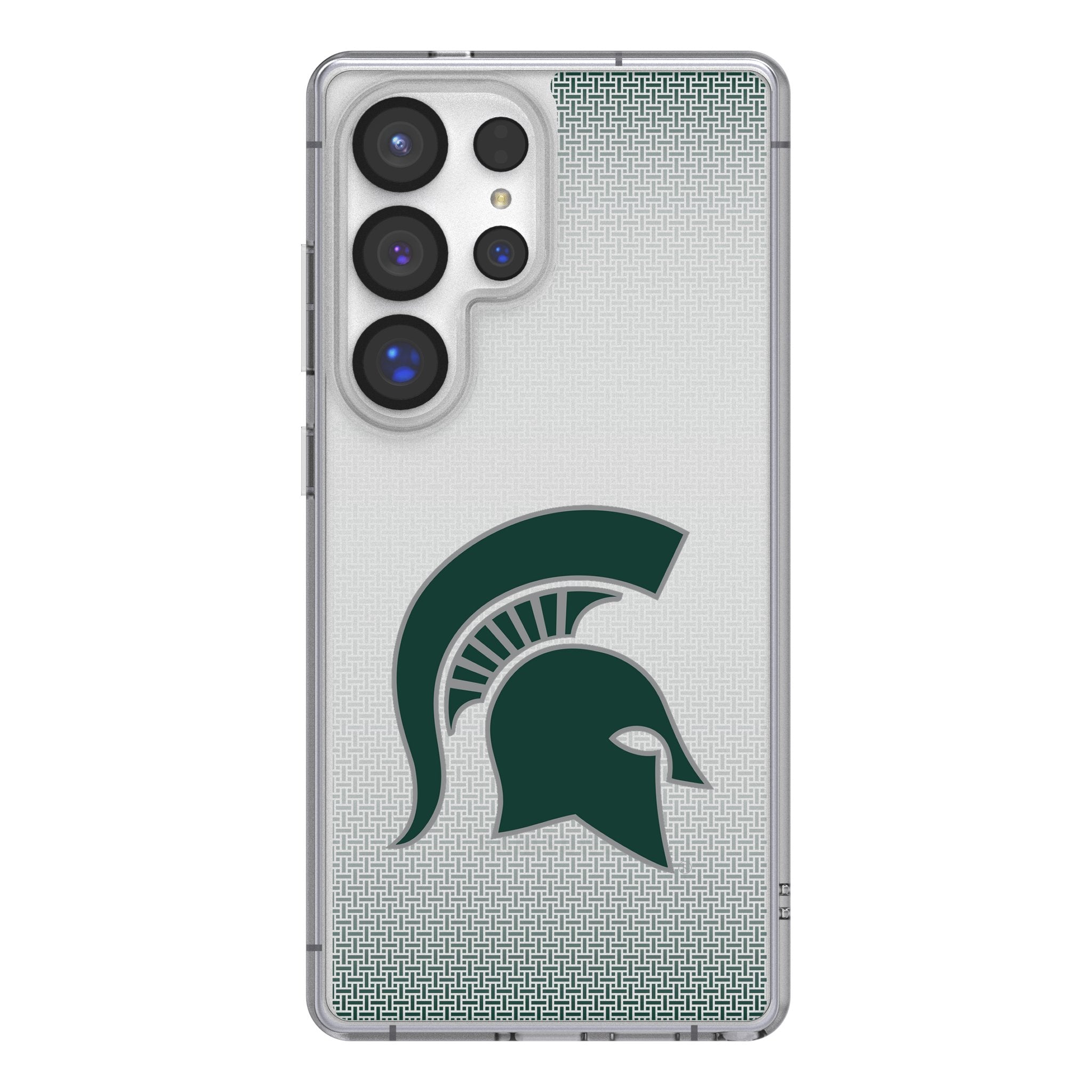 Michigan State University Spartans Linen Clear Phone Case for Samsung Galaxy