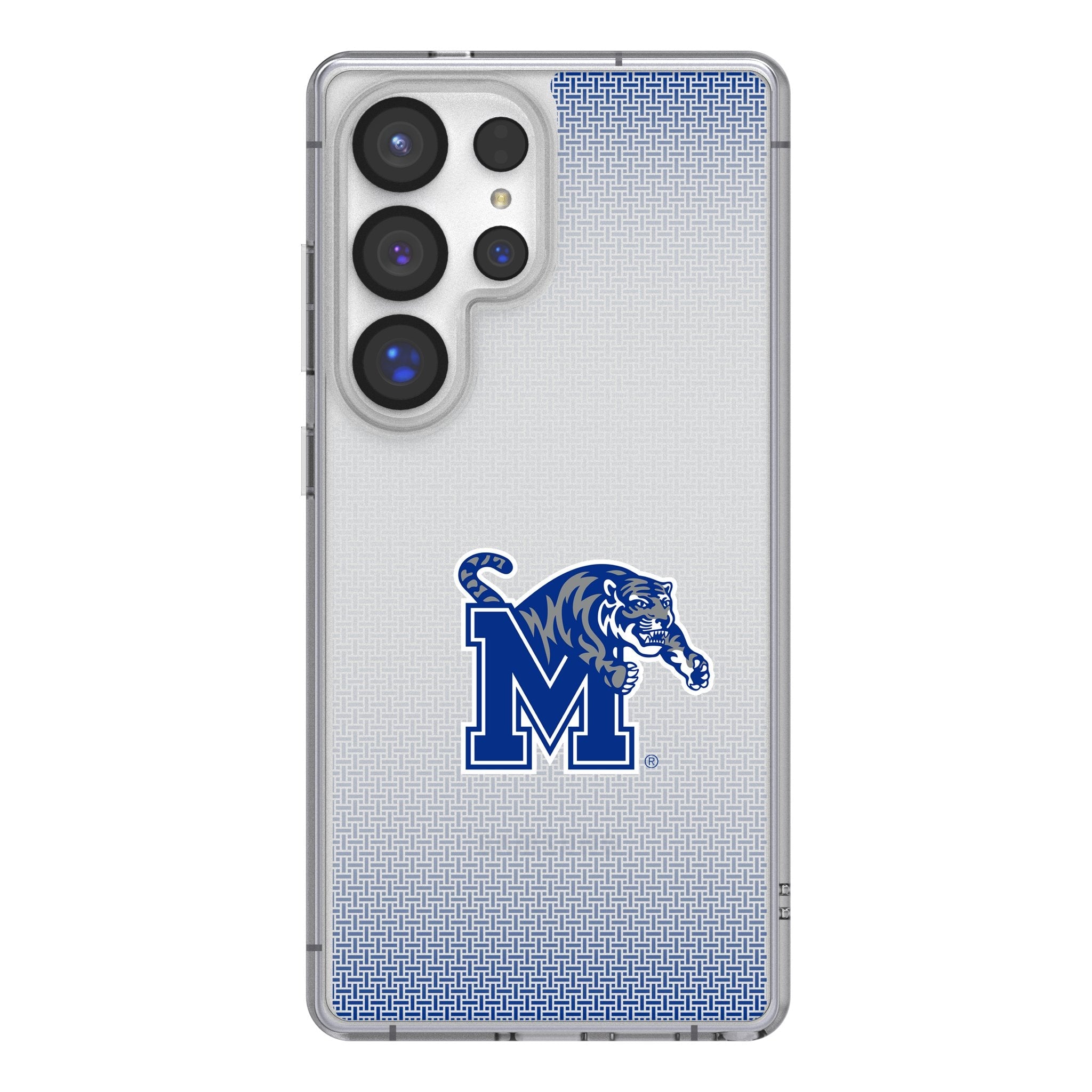 University of Memphis Tigers Linen Clear Phone Case for Samsung Galaxy
