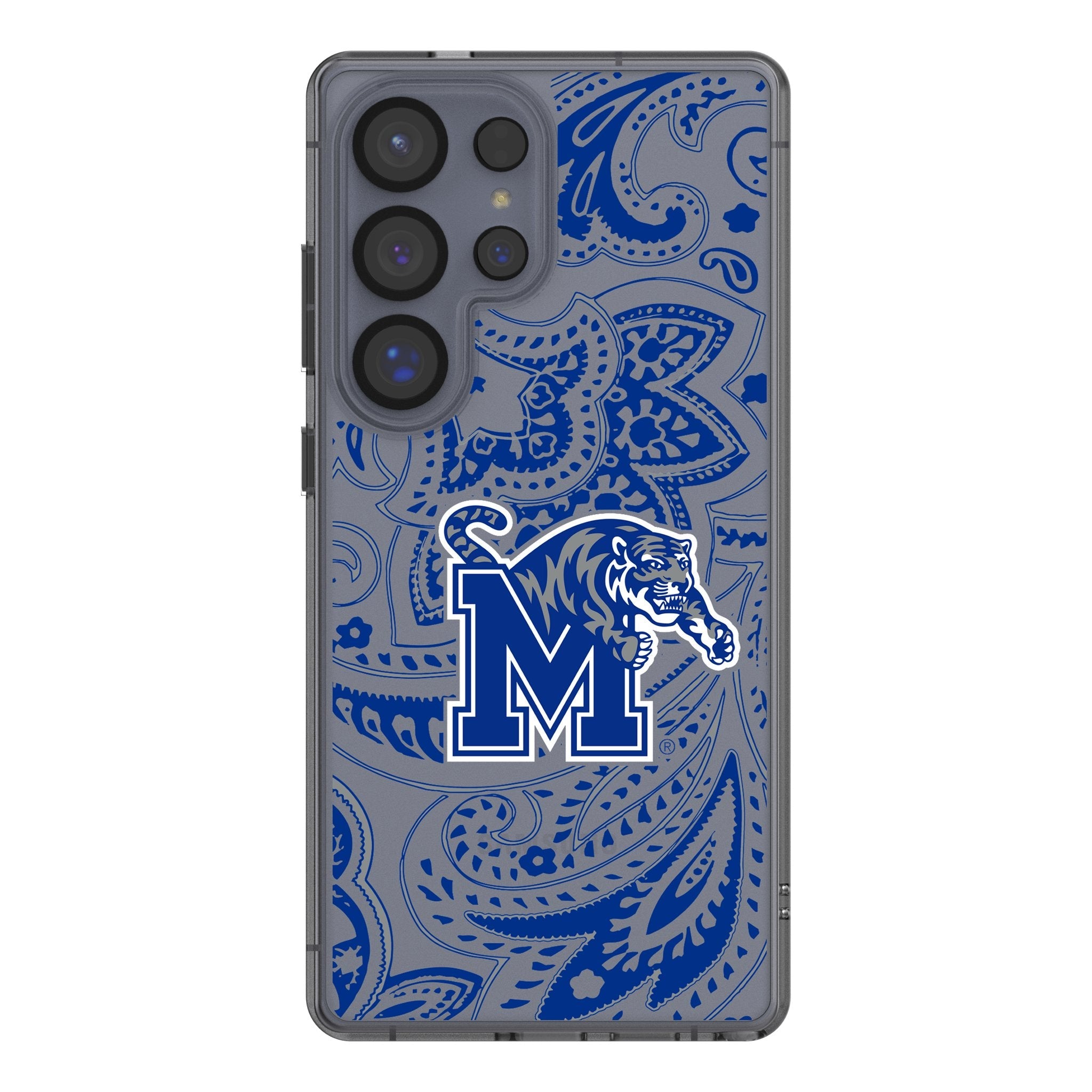University of Memphis Tigers Paisley Clear Phone Case for Samsung Galaxy