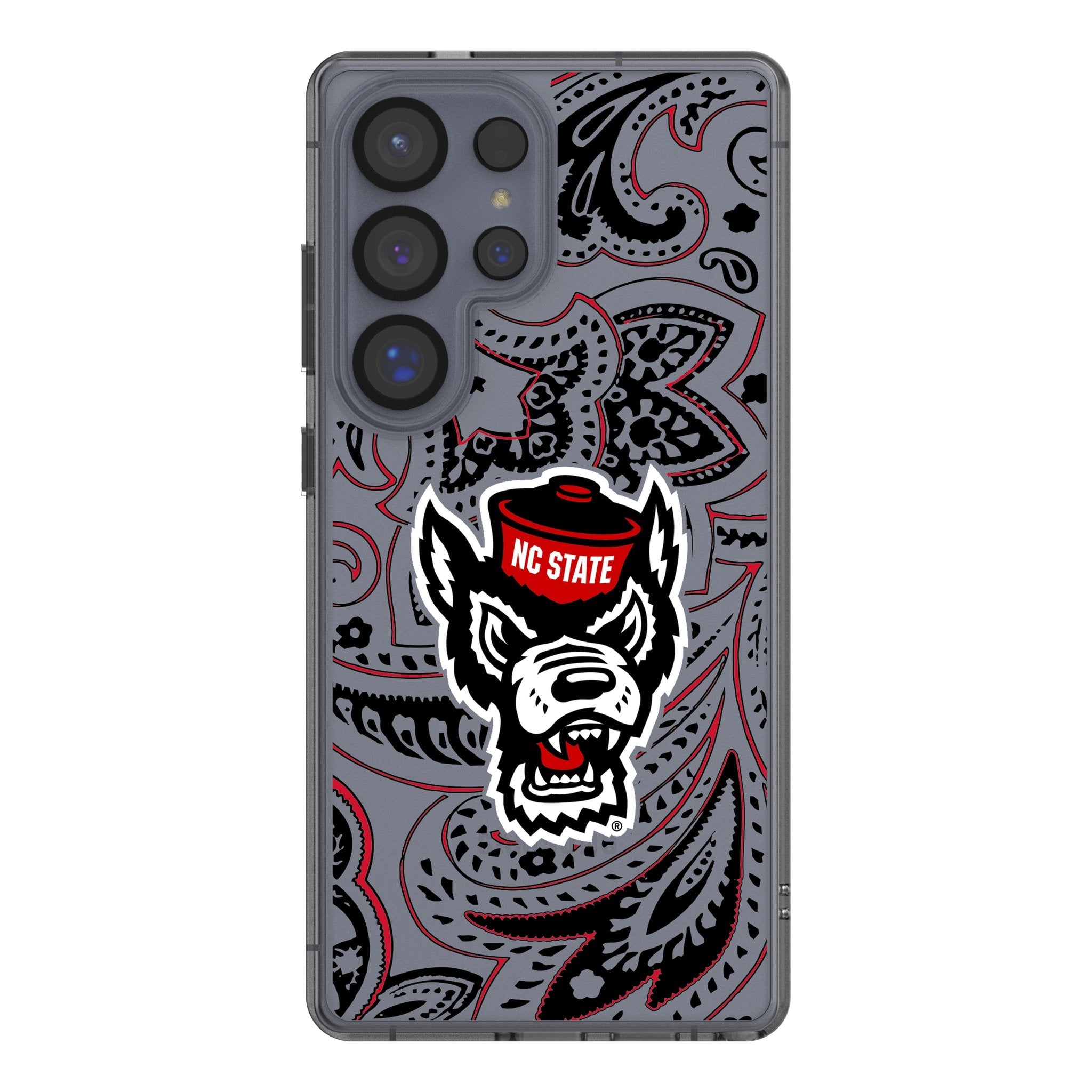 North Carolina State University Wolfpack Paisley Clear Phone Case for Samsung Galaxy