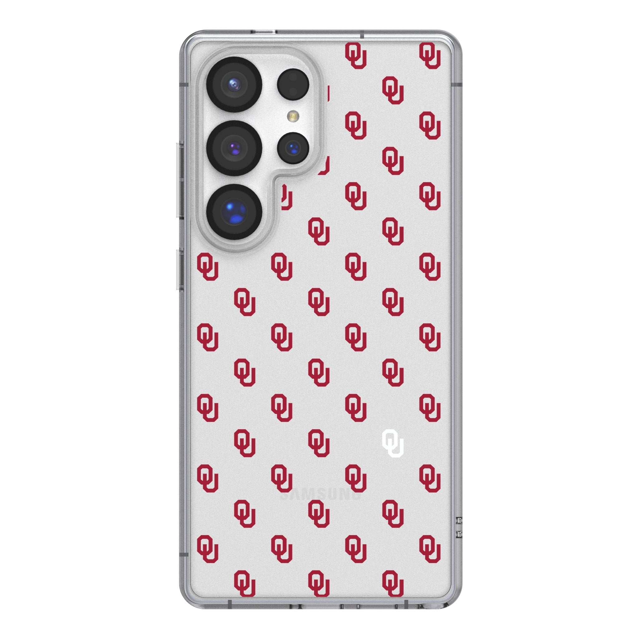 University of Oklahoma Sooners Fashion Pattern Clear Phone Case for Samsung Galaxy 1