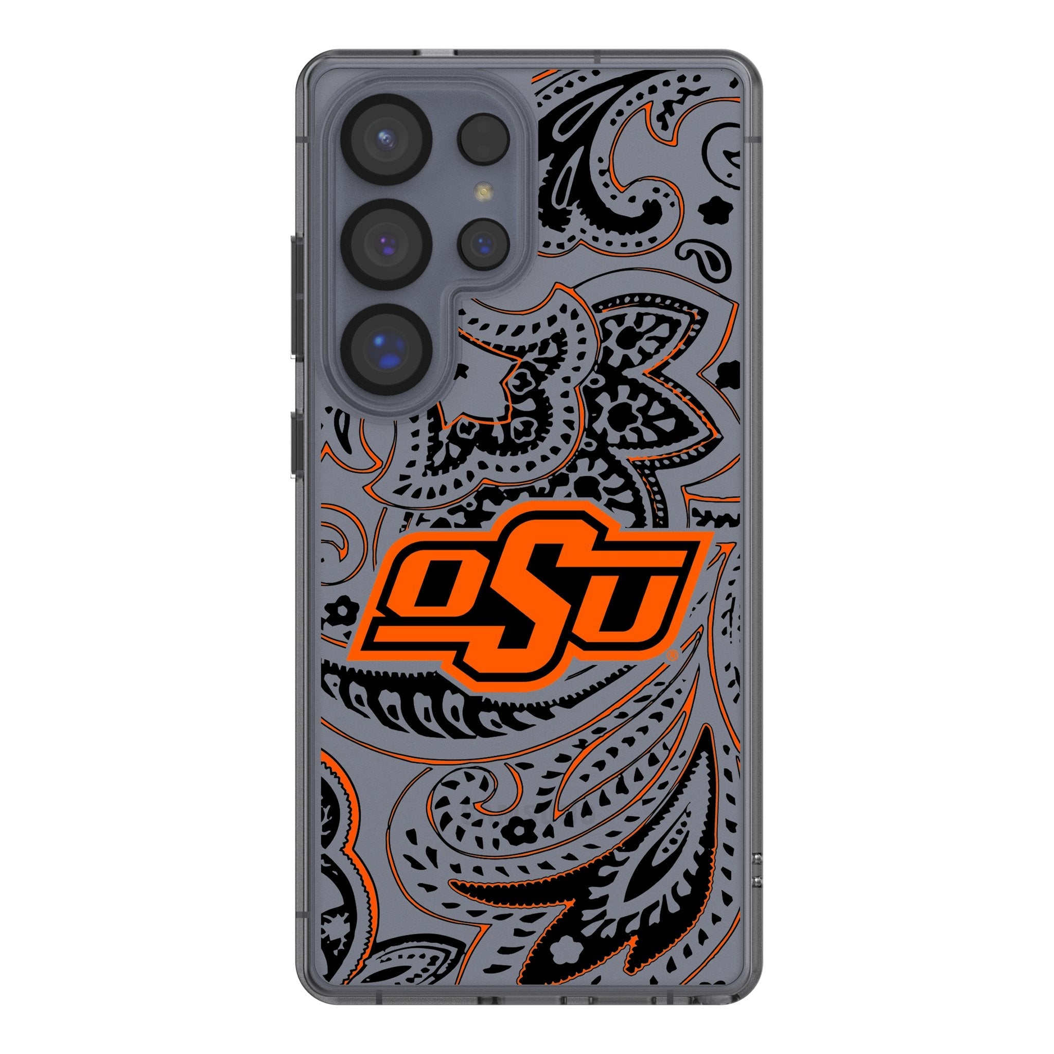 Oklahoma State University Cowboys Paisley Clear Phone Case for Samsung Galaxy