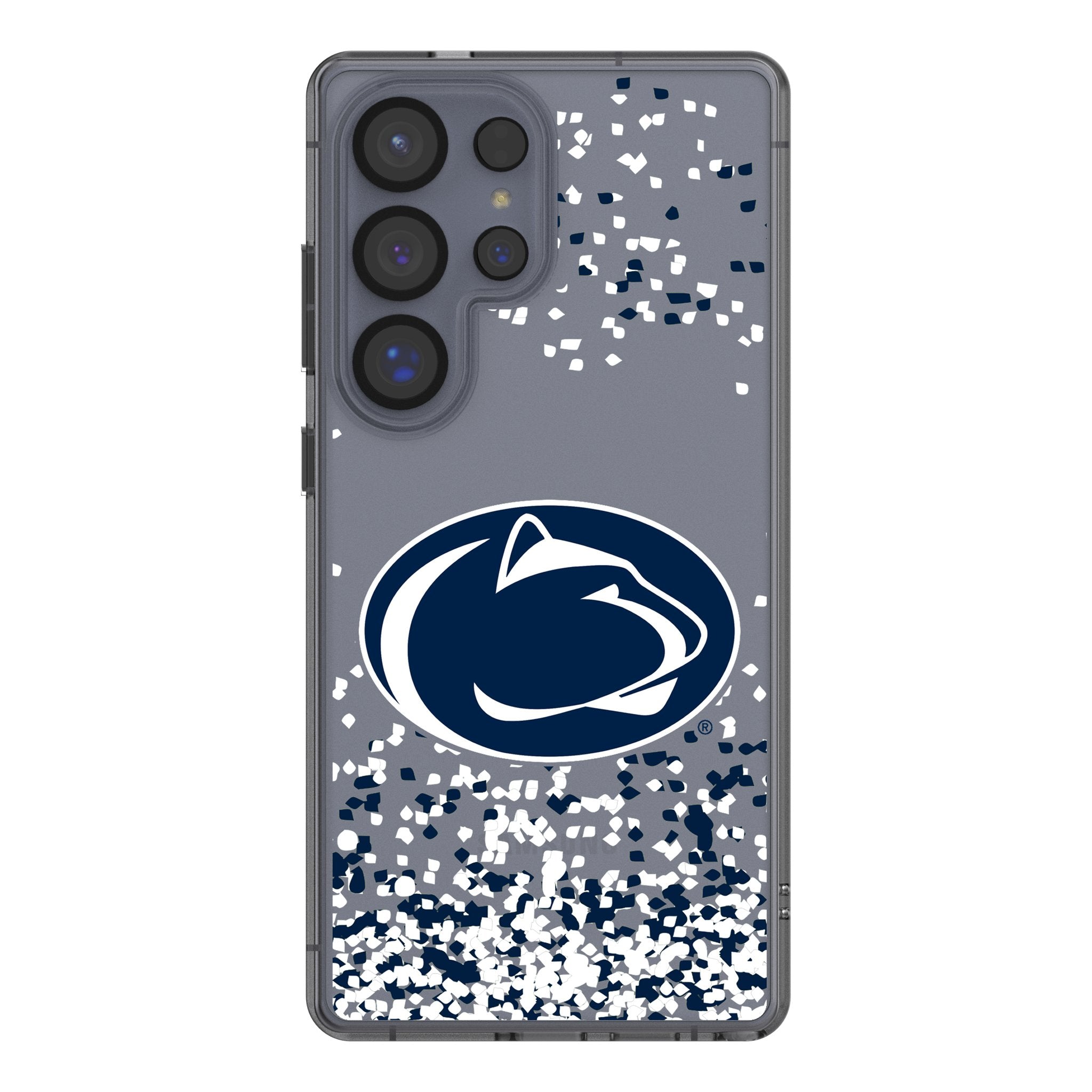 Pennsylvania State University Nittany Lions Confetti Clear Phone Case for Samsung Galaxy 1