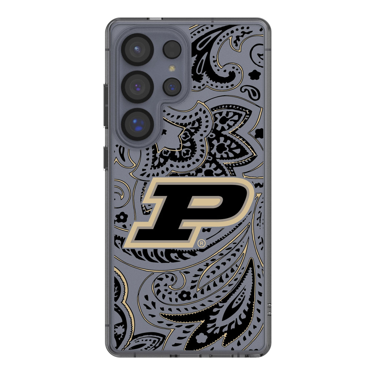 Purdue University Boilermakers Paisley Clear Phone Case for Samsung Galaxy