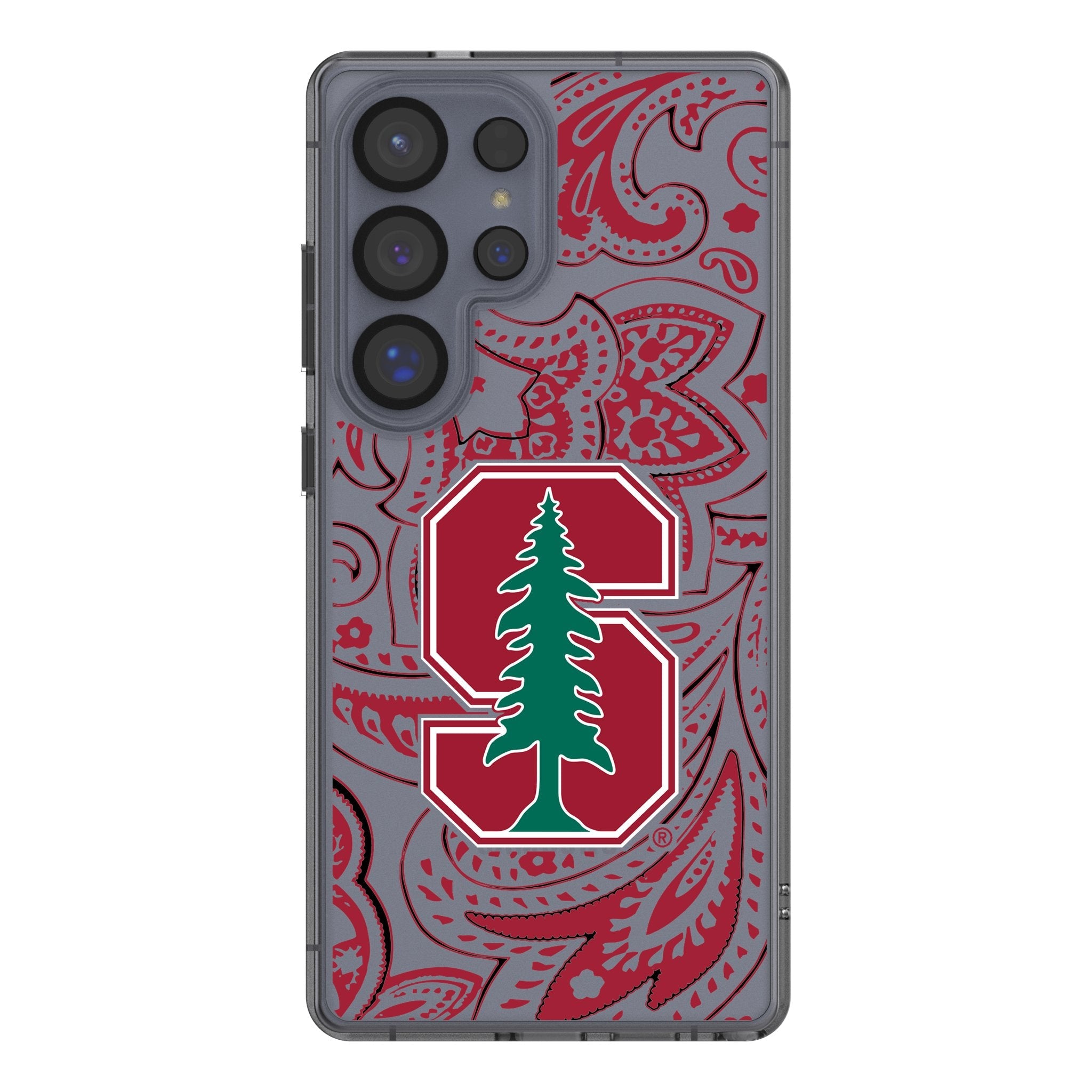 Stanford University Cardinal Paisley Clear Phone Case for Samsung Galaxy 1