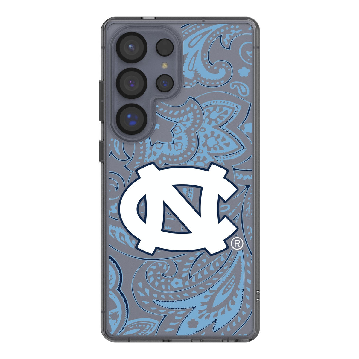 University of North Carolina Tar Heels Paisley Clear Phone Case for Samsung Galaxy