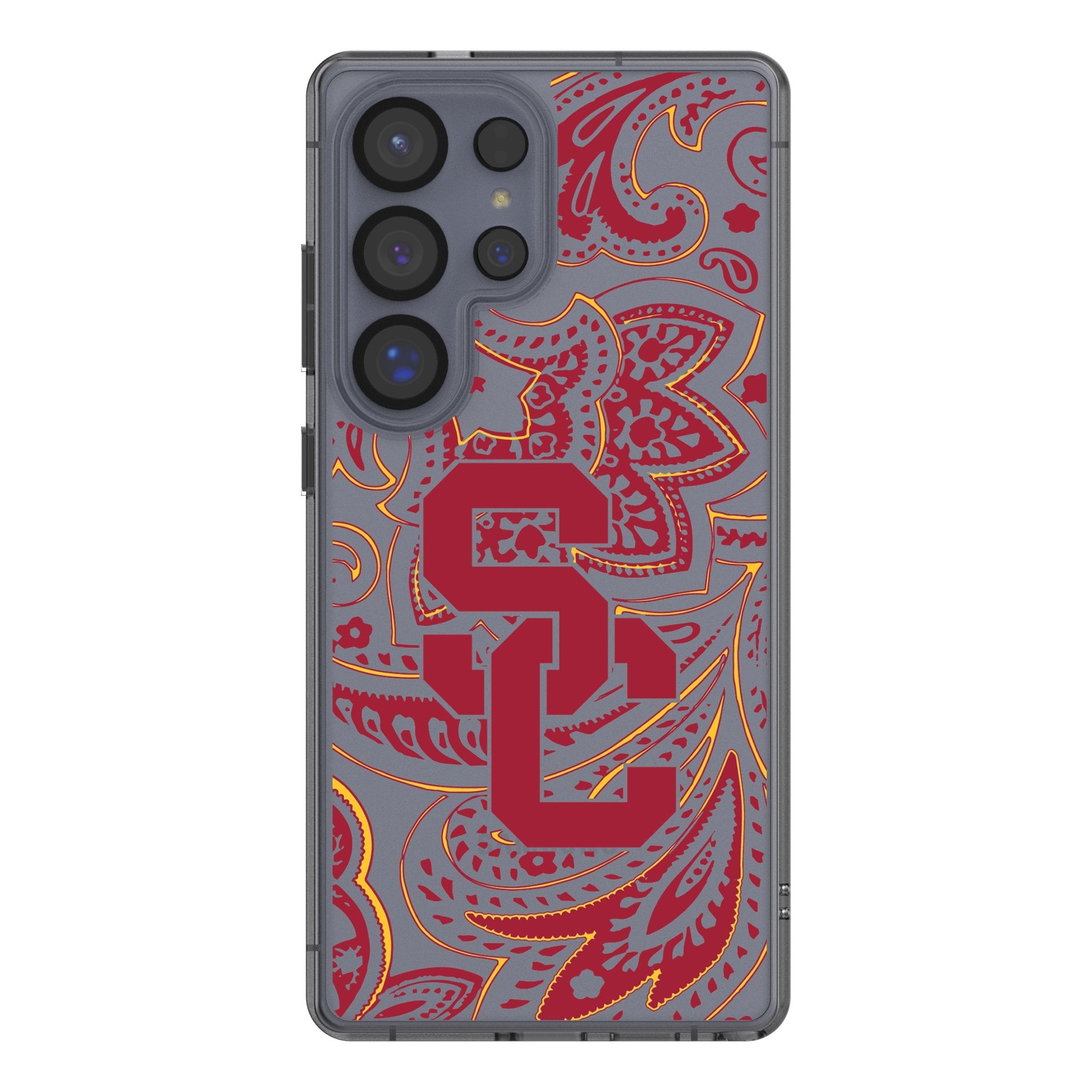 University of Southern California Trojans Paisley Clear Phone Case for Samsung Galaxy 1