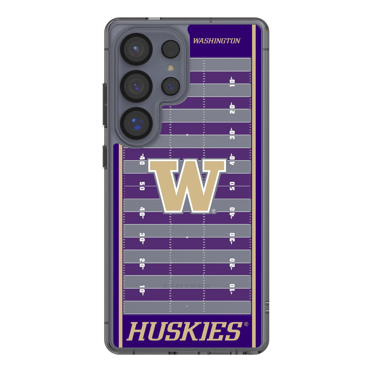 University of Washington Huskies Field Clear Phone Case for Samsung Galaxy 1