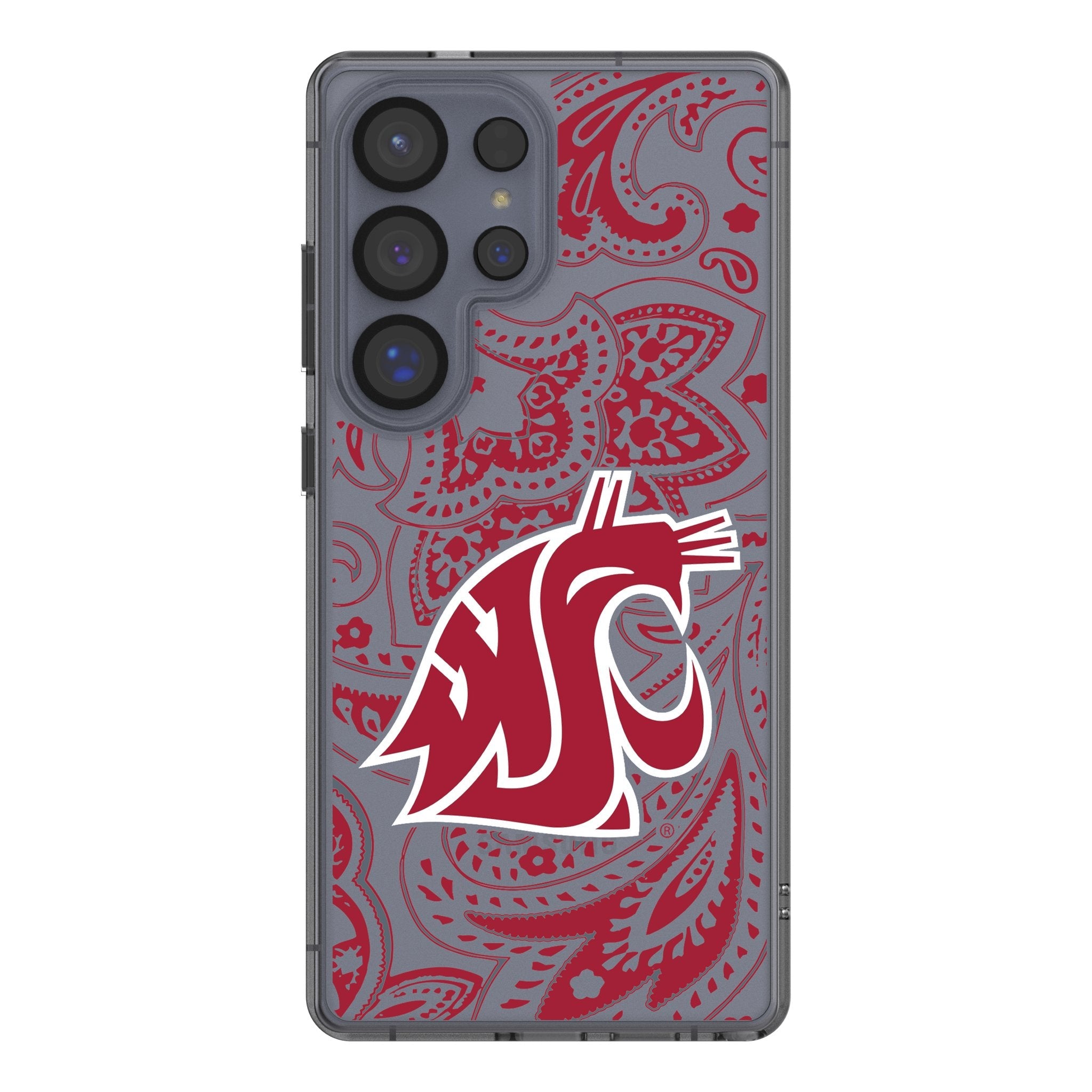 Washington State University Cougars Paisley Clear Phone Case for Samsung Galaxy 1
