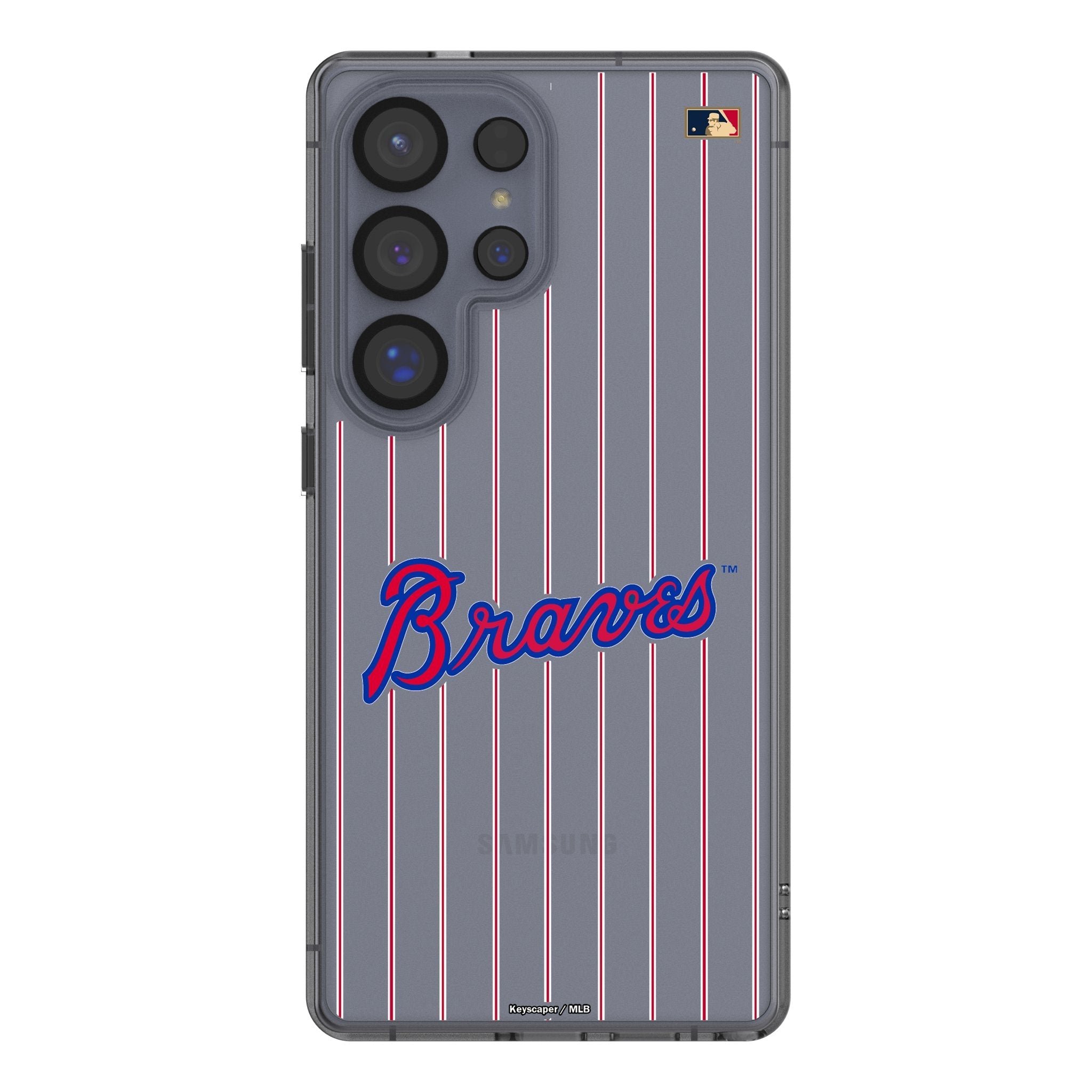 Atlanta Braves Home 2012 - Cooperstown Collection Pinstripe Clear Phone Case for Samsung Galaxy 1