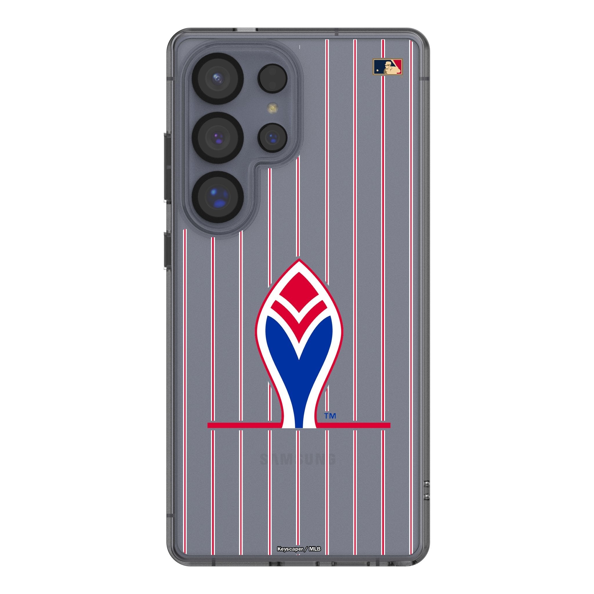 Atlanta Braves 1972-1975 - Cooperstown Collection Pinstripe Clear Phone Case for Samsung Galaxy 1