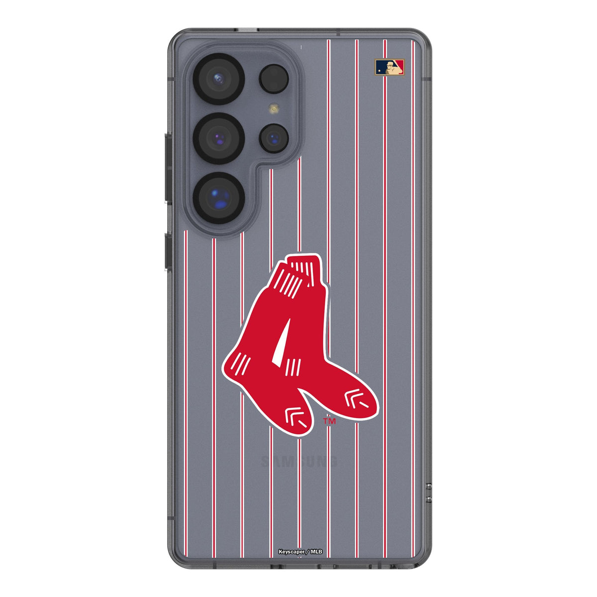 Boston Red Sox 1924-1960 - Cooperstown Collection Pinstripe Clear Phone Case for Samsung Galaxy 1