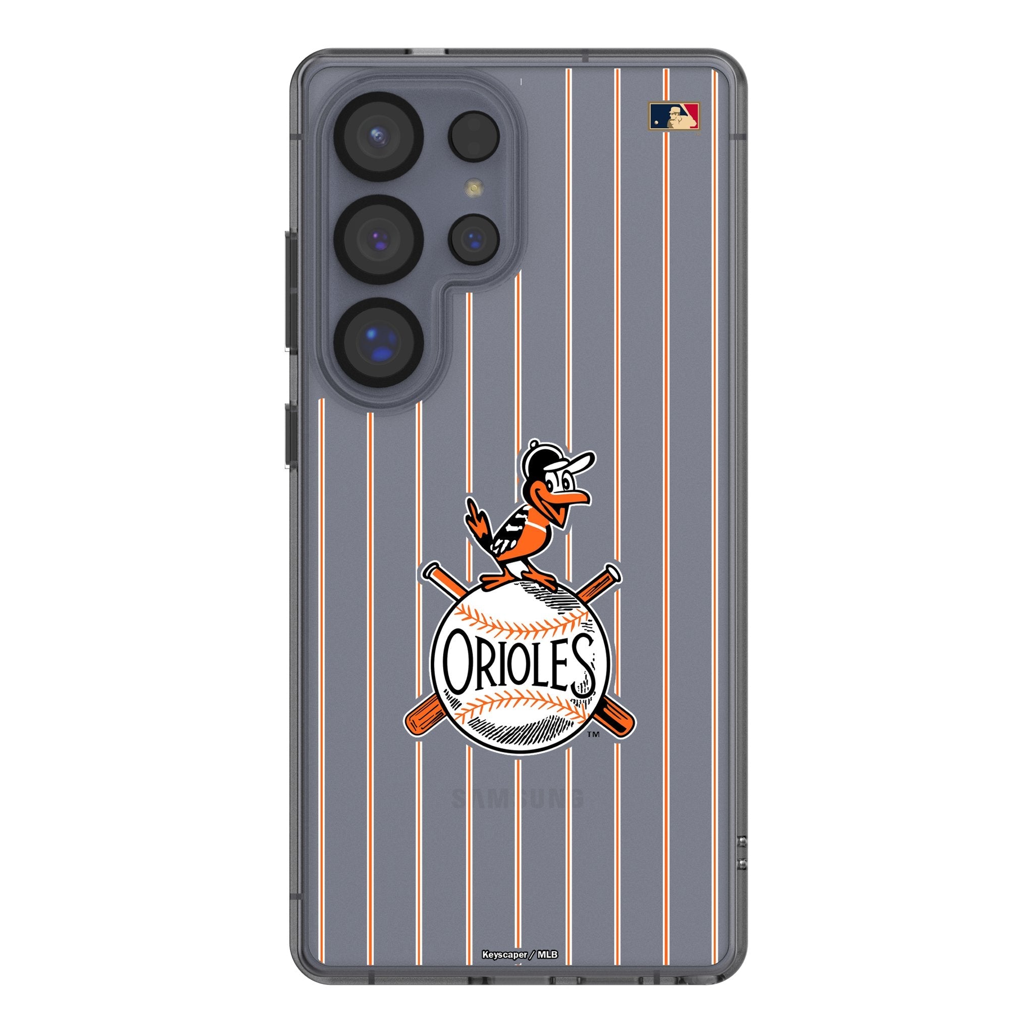 Baltimore Orioles 1954-1963 - Cooperstown Collection Pinstripe Clear Phone Case for Samsung Galaxy