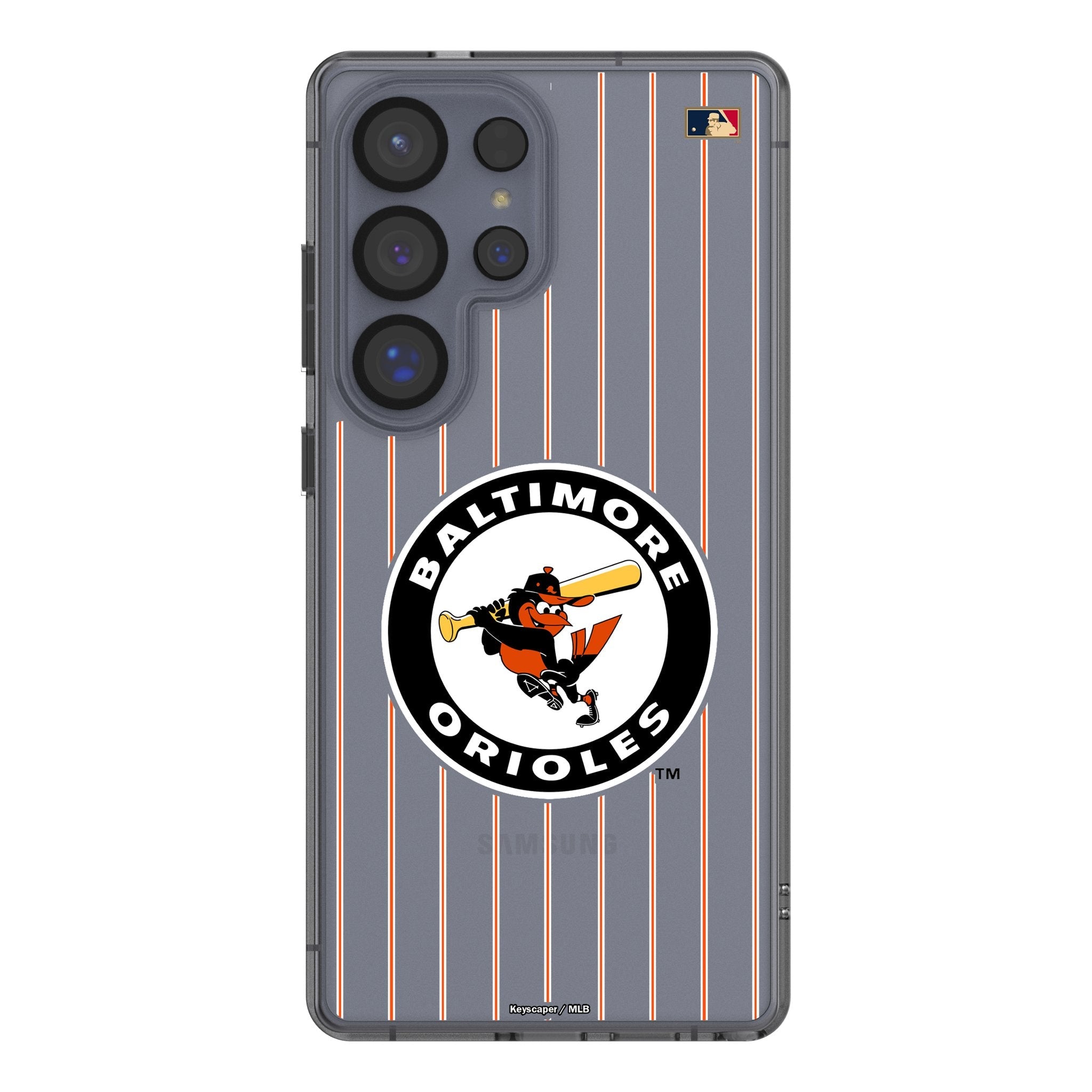 Baltimore Orioles 1966-1969 - Cooperstown Collection Pinstripe Clear Phone Case for Samsung Galaxy