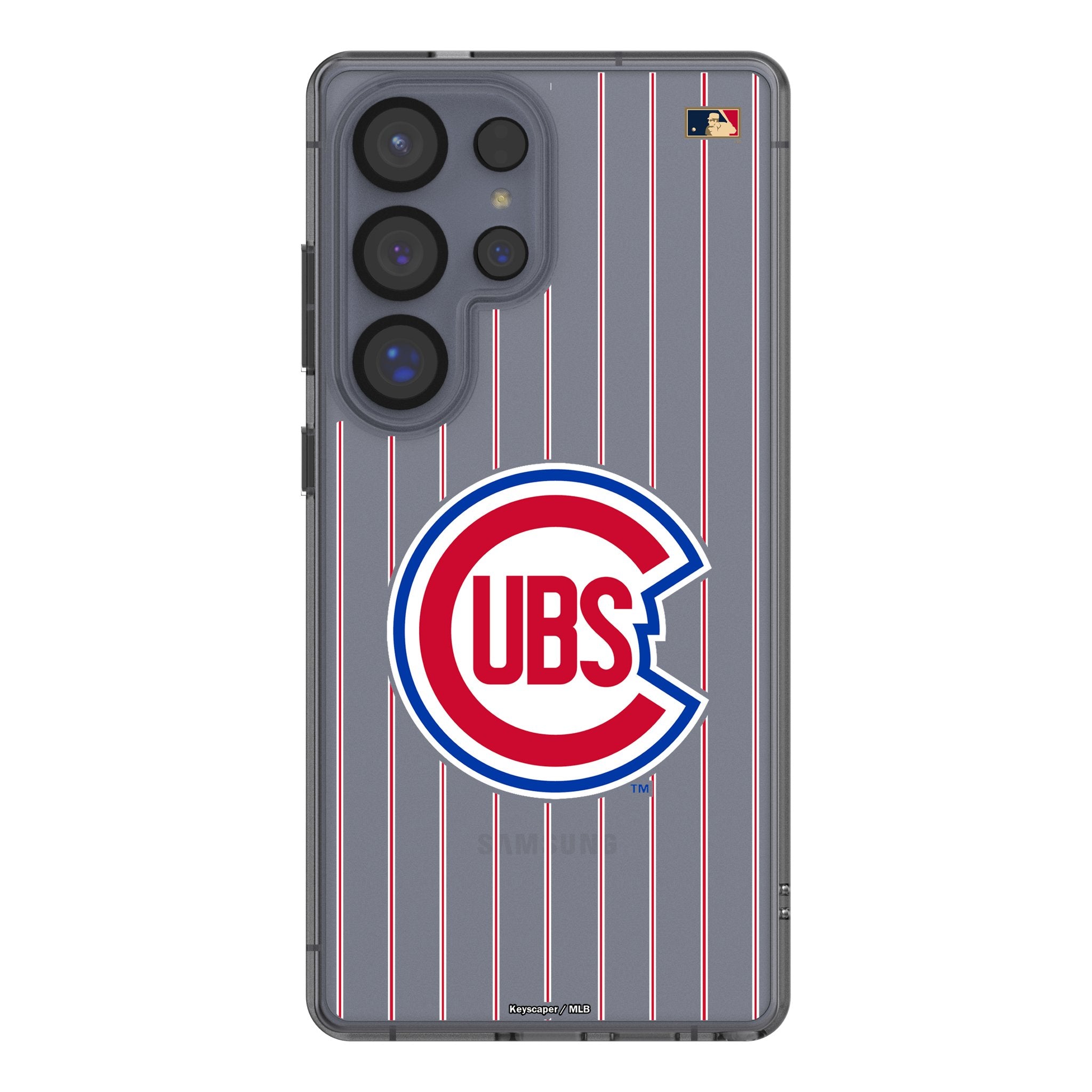 Chicago Cubs 1948-1956 - Cooperstown Collection Pinstripe Clear Phone Case for Samsung Galaxy 1