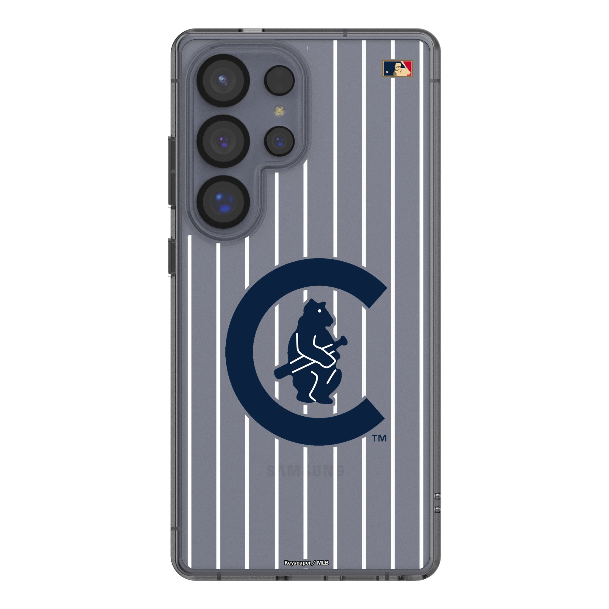 Chicago Cubs 1911-1912 - Cooperstown Collection Pinstripe Clear Phone Case for Samsung Galaxy 1