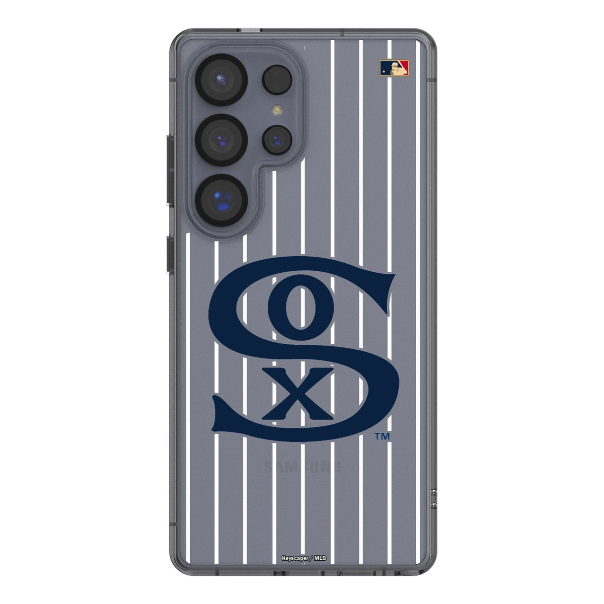 Chicago White Sox Road 1919-1921 - Cooperstown Collection Pinstripe Clear Phone Case for Samsung Galaxy 1