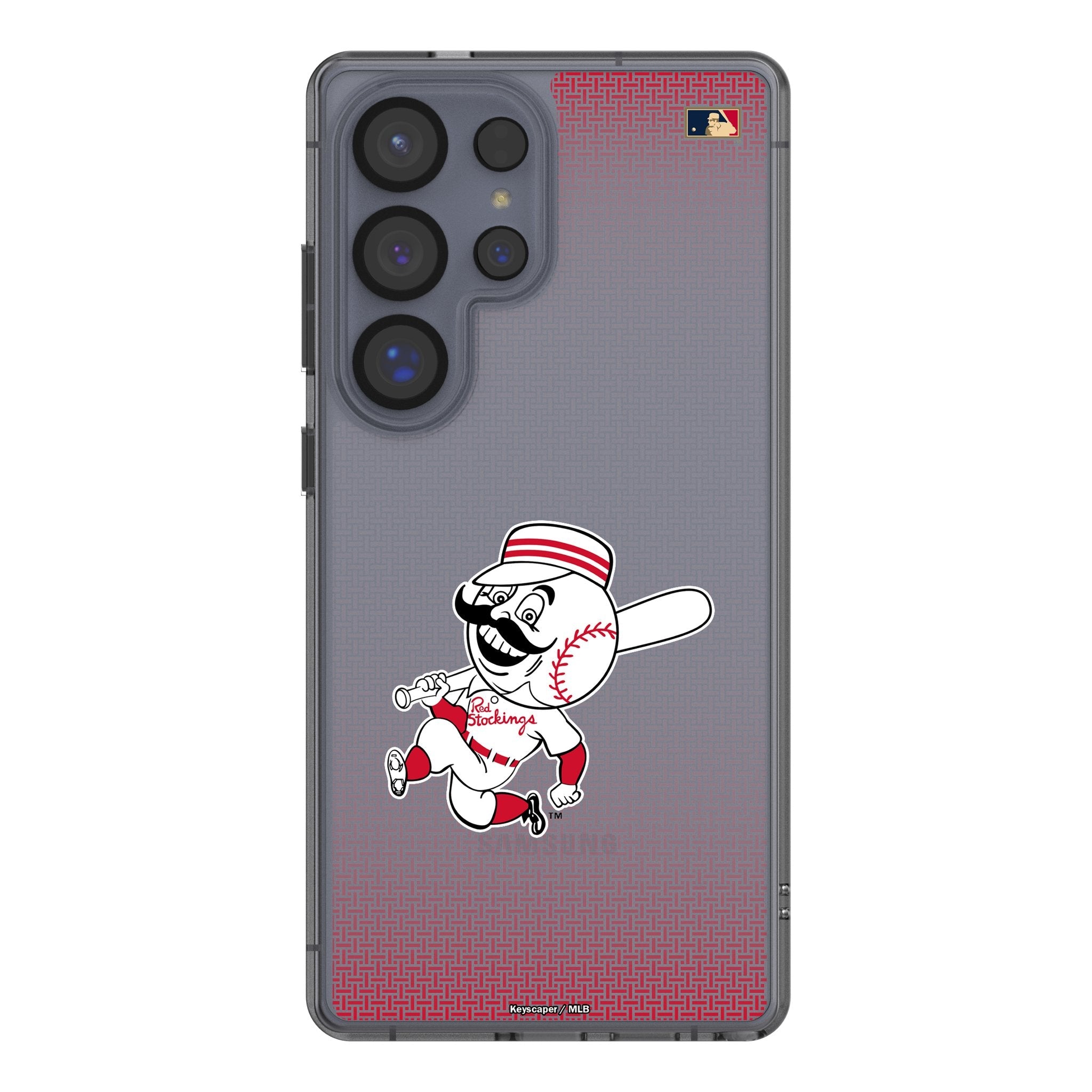 Cincinnati Reds 1953-1967 - Cooperstown Collection Linen Clear Phone Case for Samsung Galaxy 1