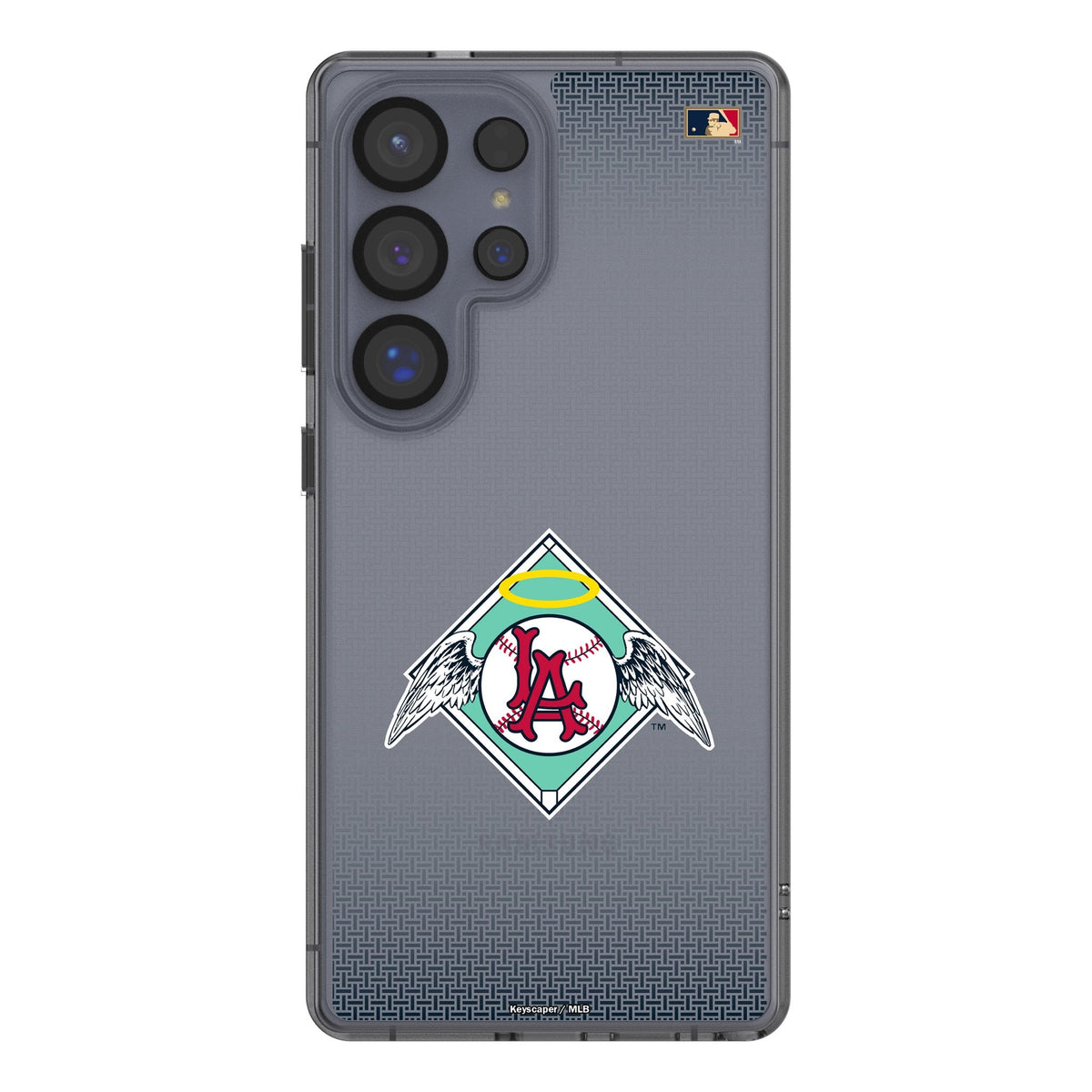 LA Angels 1961-1965 - Cooperstown Collection Linen Clear Phone Case for Samsung Galaxy