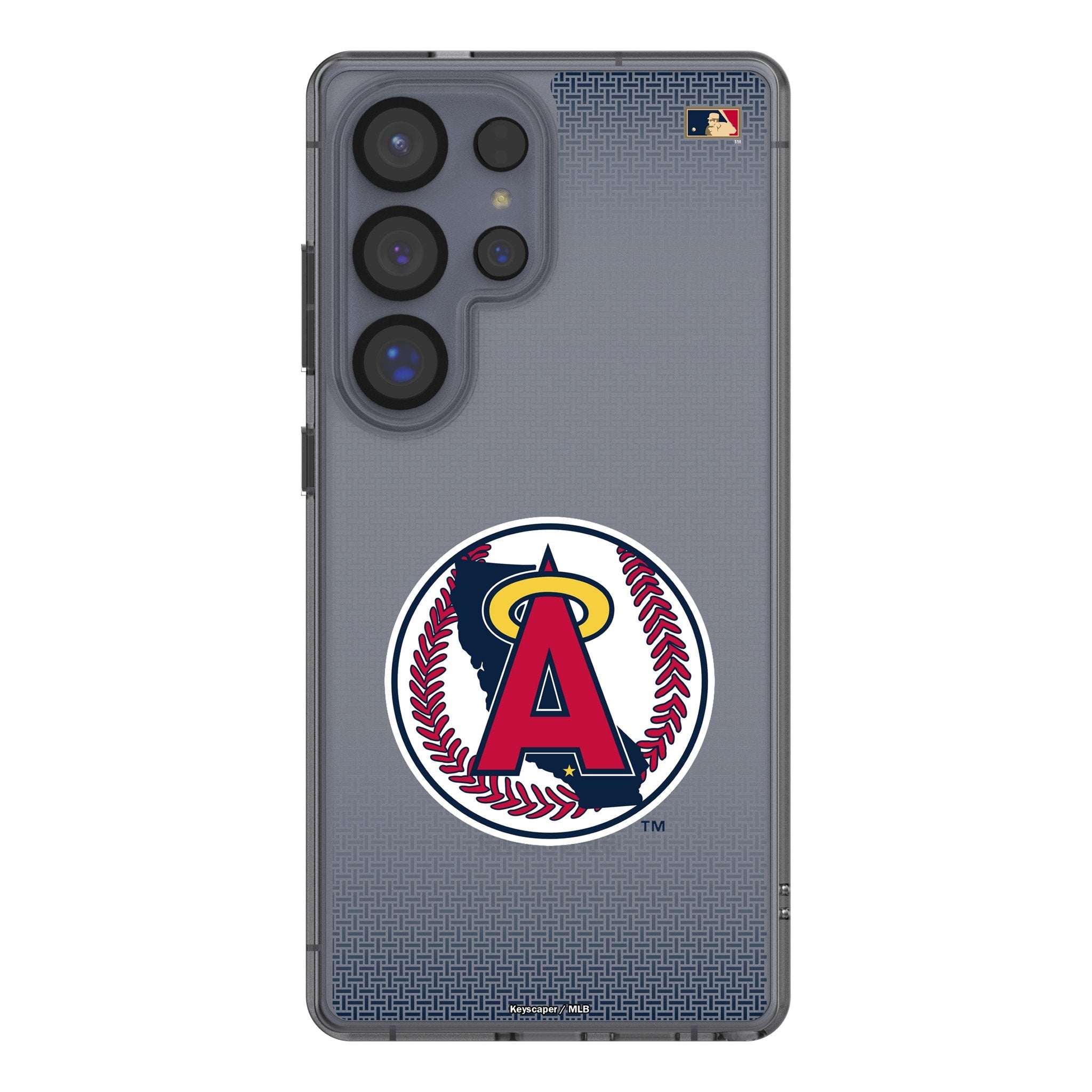 LA Angels 1986-1992 - Cooperstown Collection Linen Clear Phone Case for Samsung Galaxy