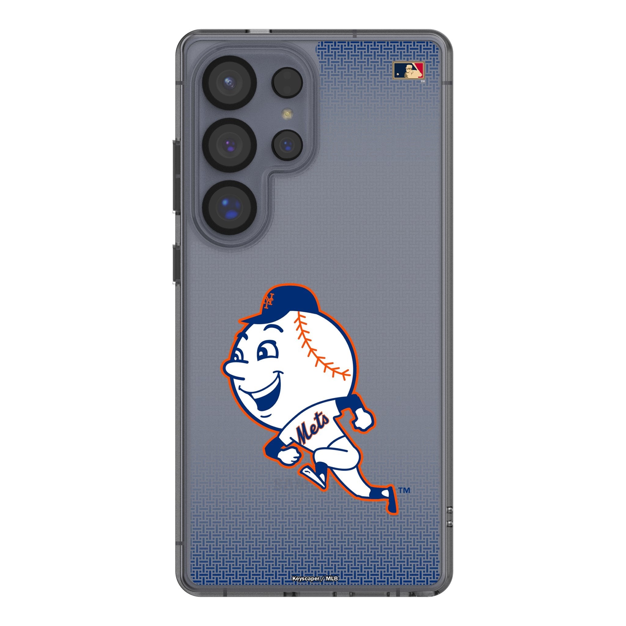 New York Mets 2014 - Cooperstown Collection Linen Clear Phone Case for Samsung Galaxy 1
