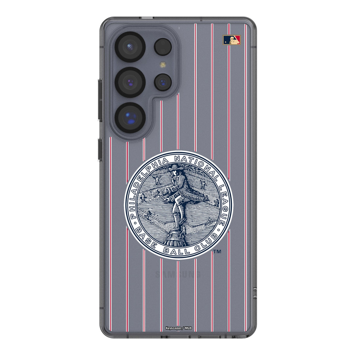 Philadelphia Phillies 1915-1943 - Cooperstown Collection Pinstripe Clear Phone Case for Samsung Galaxy