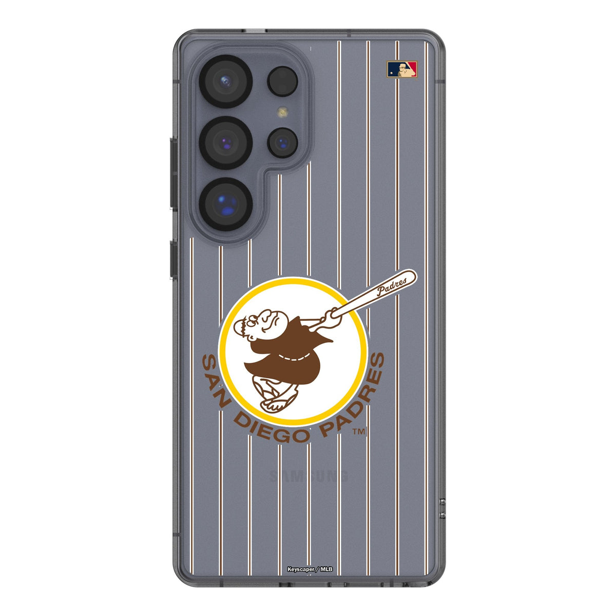 San Diego Padres 1969-1984 - Cooperstown Collection Pinstripe Clear Phone Case for Samsung Galaxy