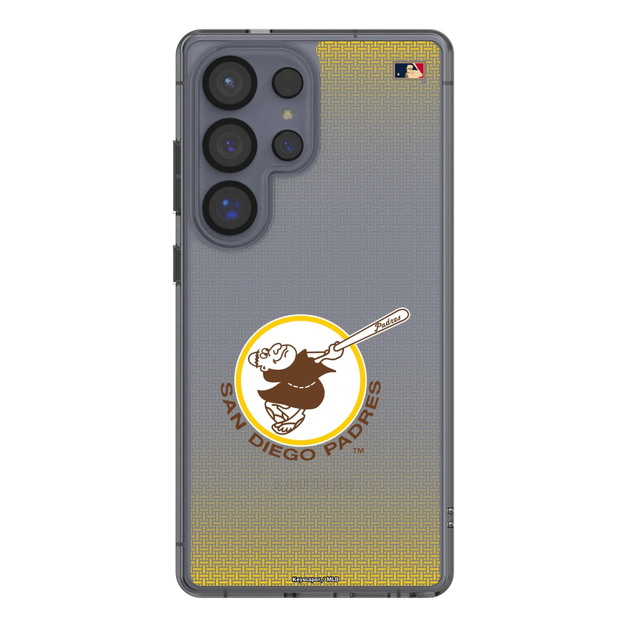 San Diego Padres 1969-1984 - Cooperstown Collection Linen Clear Phone Case for Samsung Galaxy 1