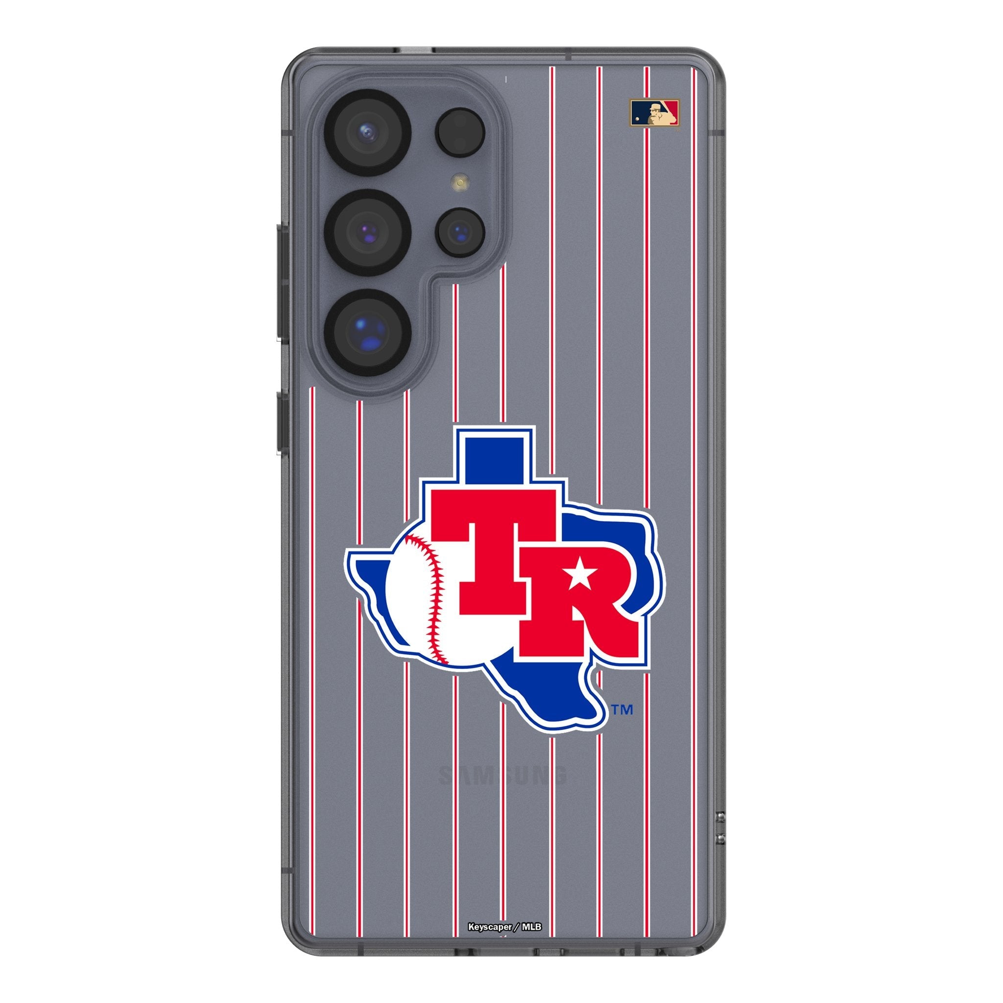 Texas Rangers 1981-1983 - Cooperstown Collection Pinstripe Clear Phone Case for Samsung Galaxy 1