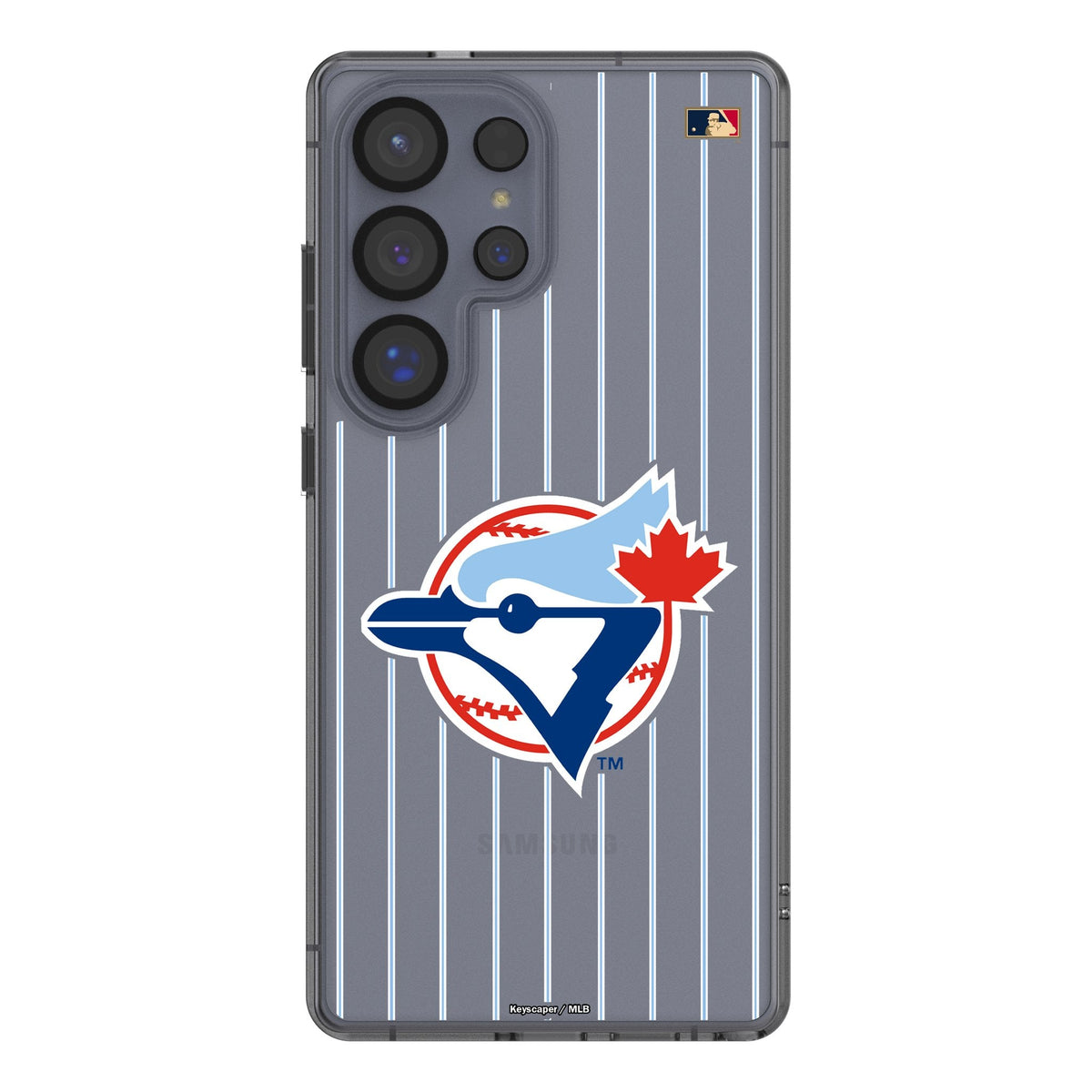 Toronto Blue Jays 1977-1988 - Cooperstown Collection Pinstripe Clear Phone Case for Samsung Galaxy 1