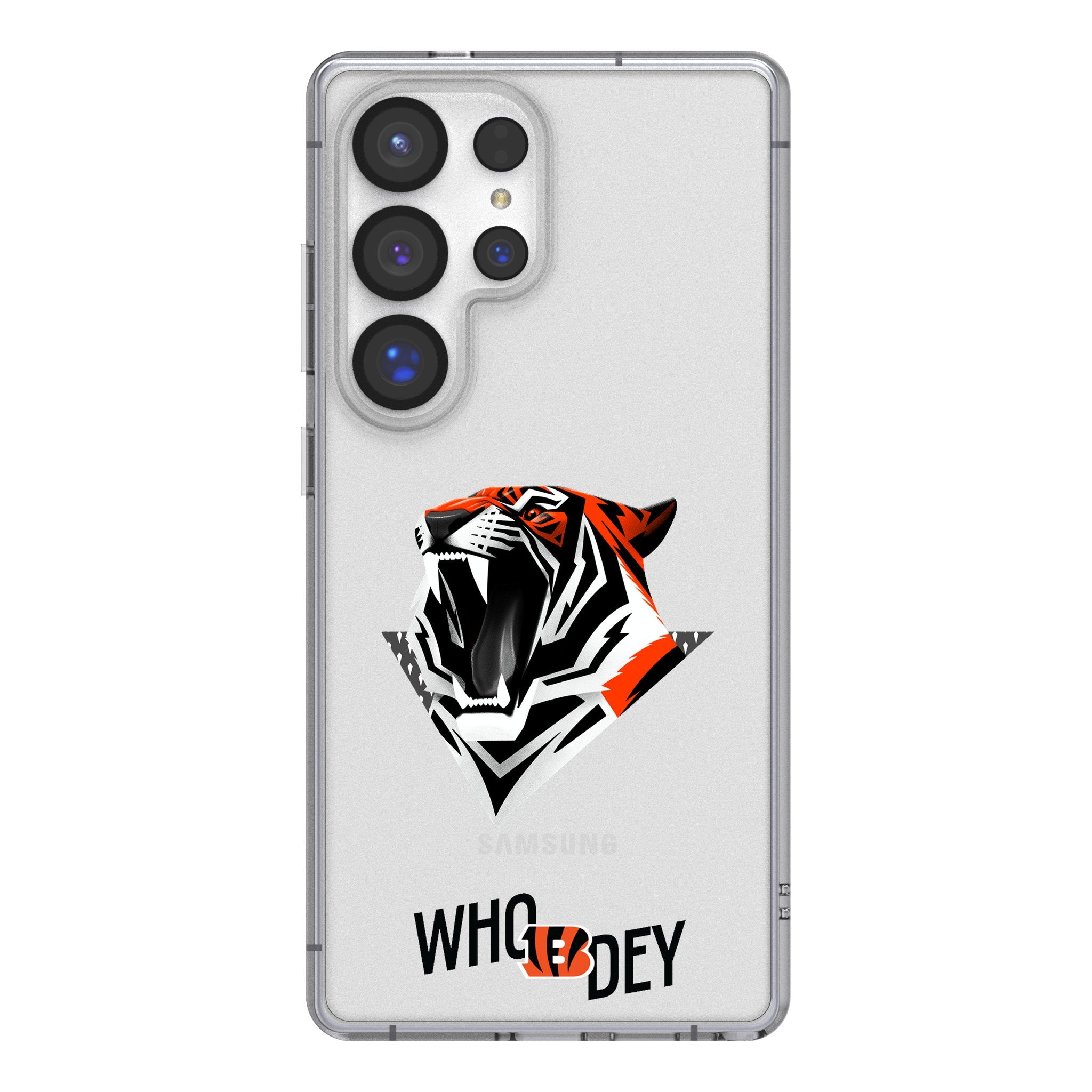 Cincinnati Bengals 2024 Edition Clear Phone Case for Samsung Galaxy 1