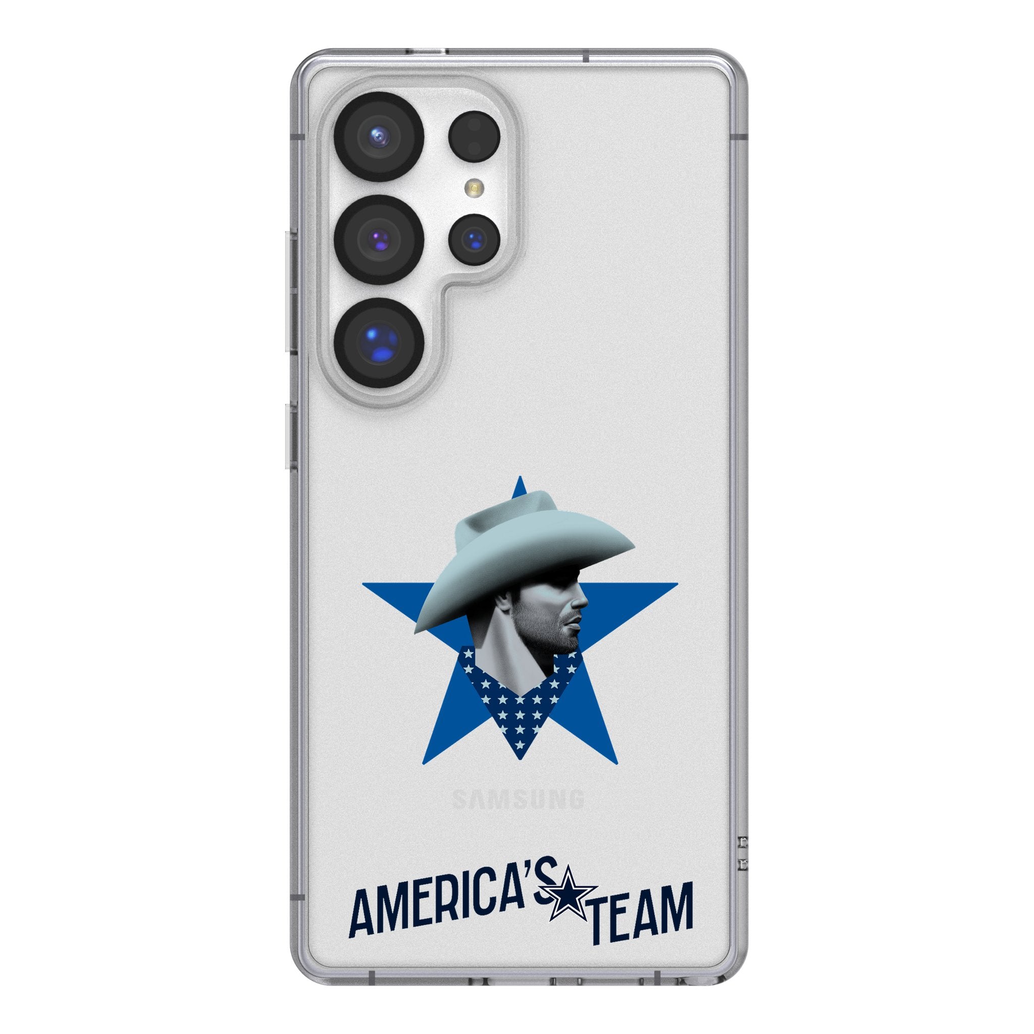 Dallas Cowboys 2024 Edition Clear Phone Case for Samsung Galaxy 1