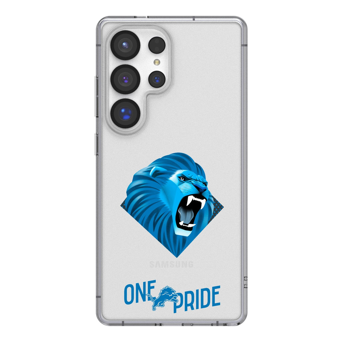 Detroit Lions 2024 Edition Clear Phone Case for Samsung Galaxy 1