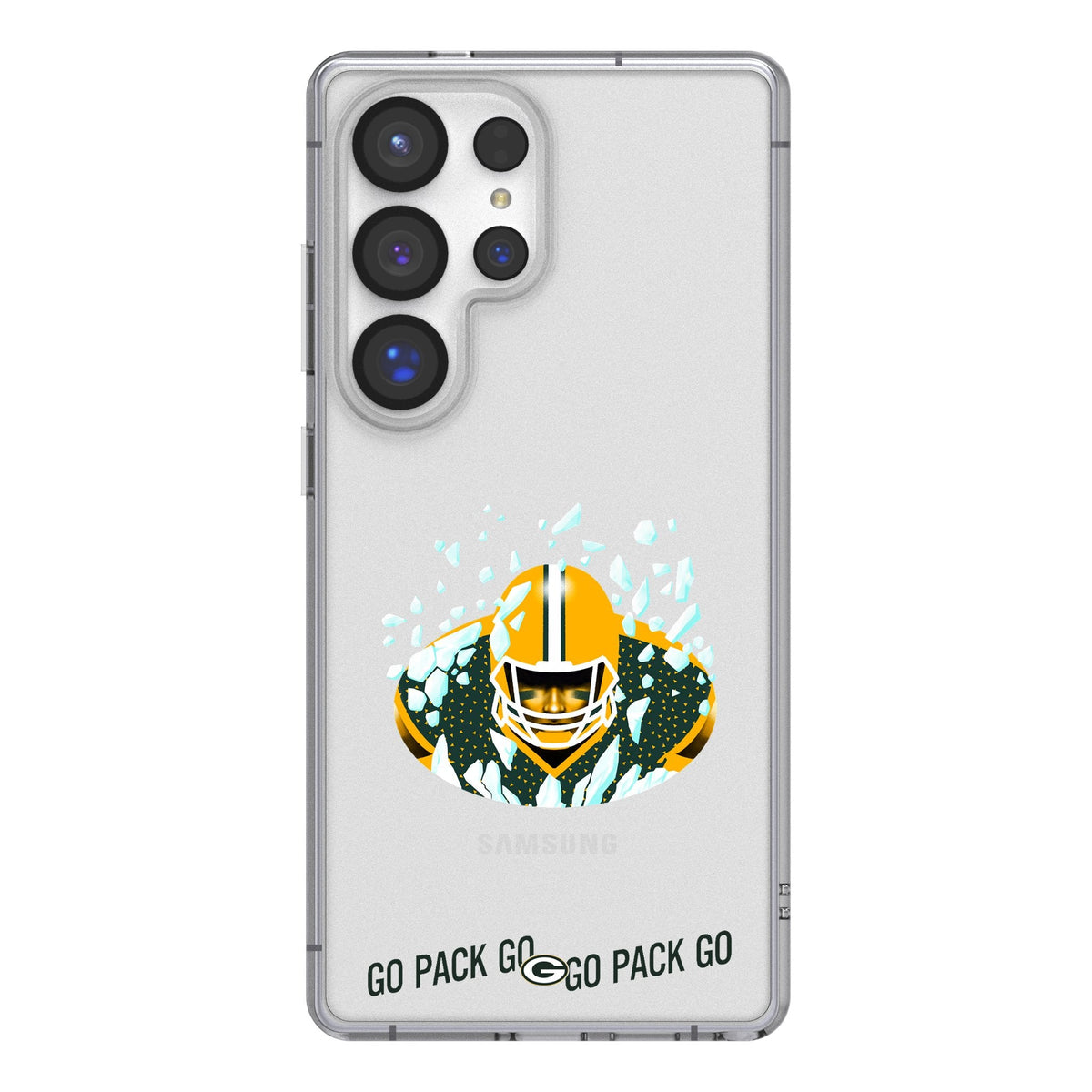 Green Bay Packers 2024 Edition Clear Phone Case for Samsung Galaxy 1