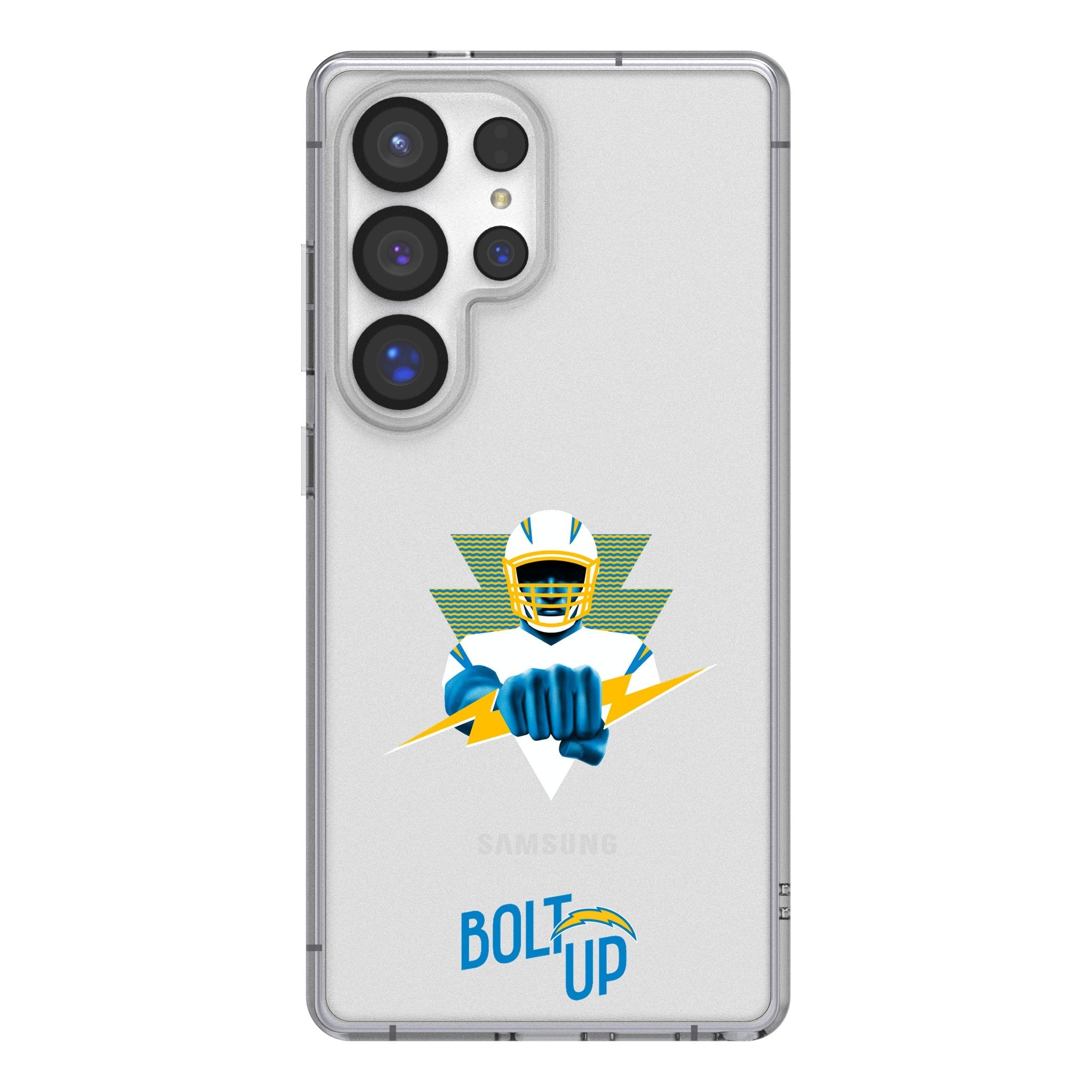 Los Angeles Chargers 2024 Edition Clear Phone Case for Samsung Galaxy 1