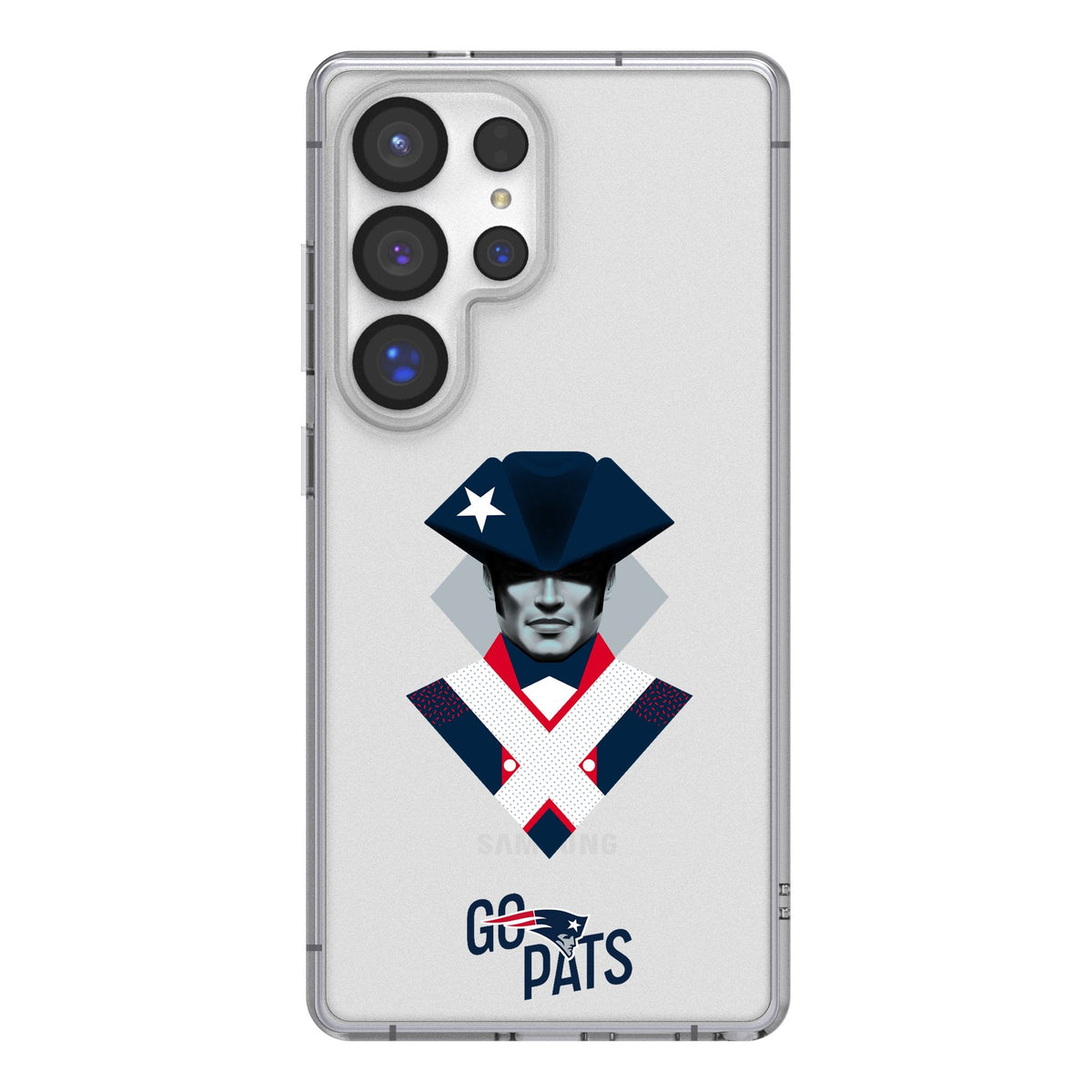 New England Patriots 2024 Edition Clear Phone Case for Samsung Galaxy 1
