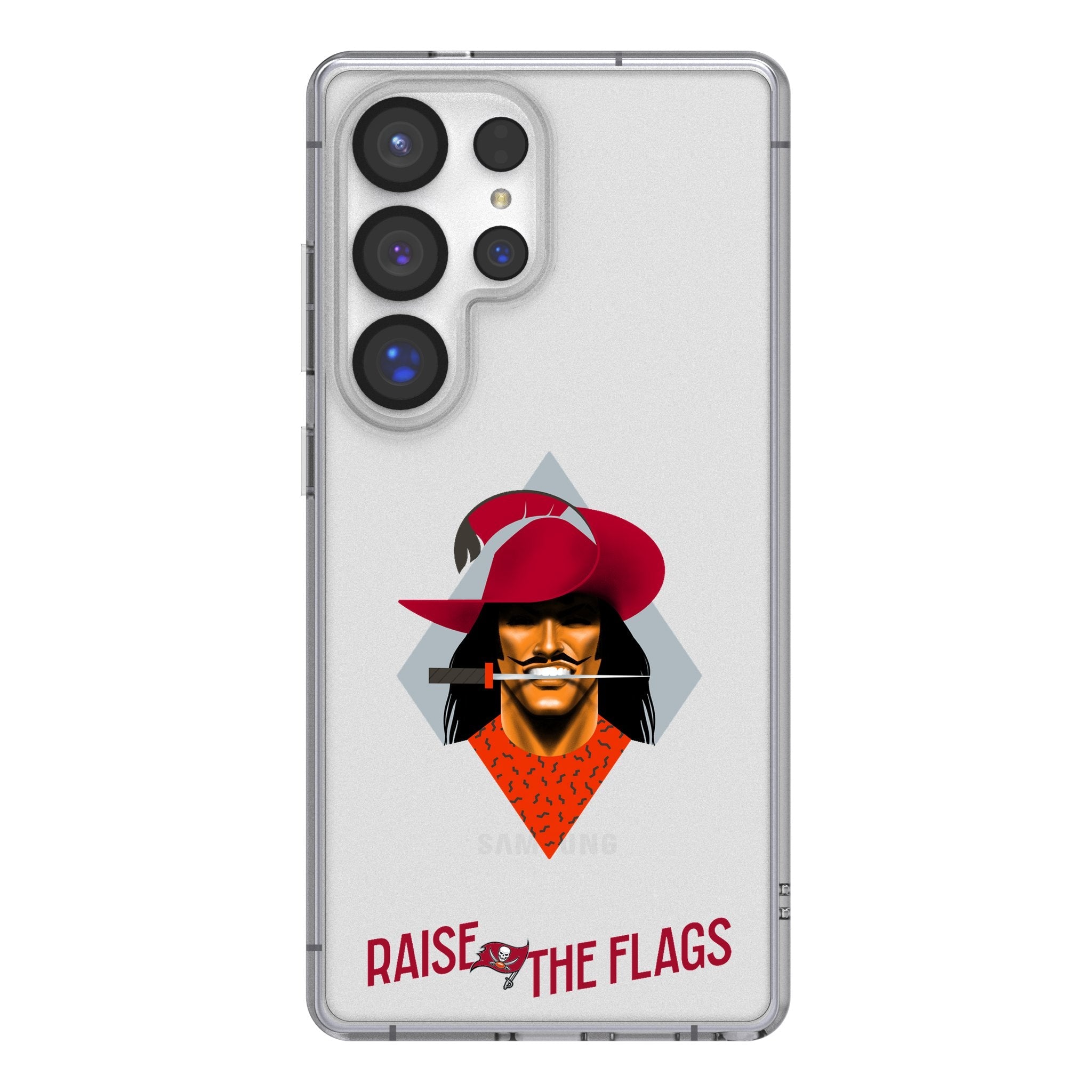 Tampa Bay Buccaneers 2024 Edition Clear Phone Case for Samsung Galaxy
