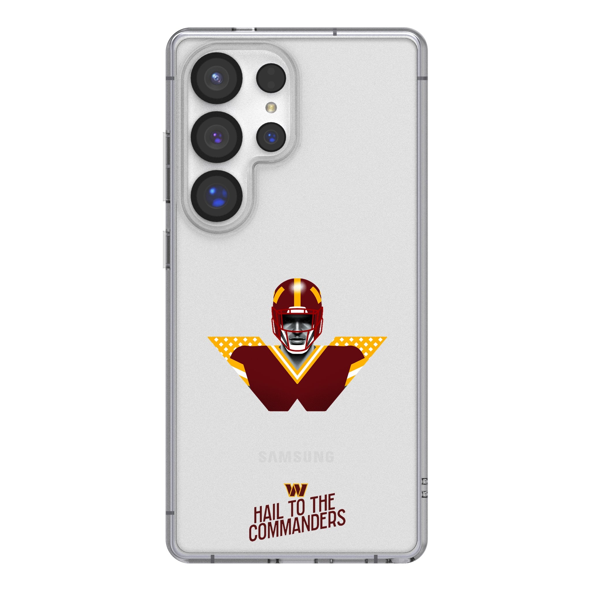 Washington Commanders 2024 Edition Clear Phone Case for Samsung Galaxy 1