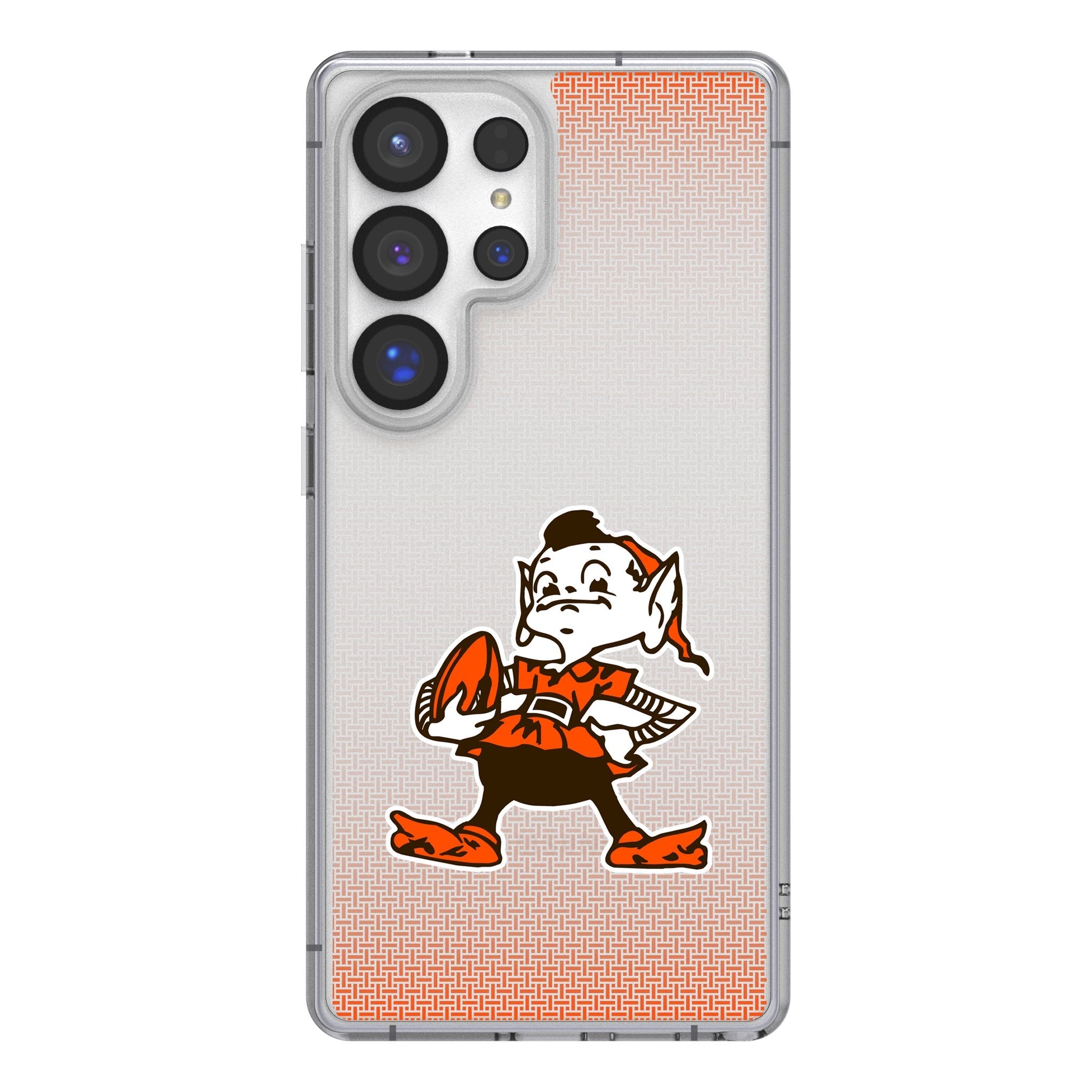 Cleveland Browns Historic Collection Linen Clear Phone Case for Samsung Galaxy 1