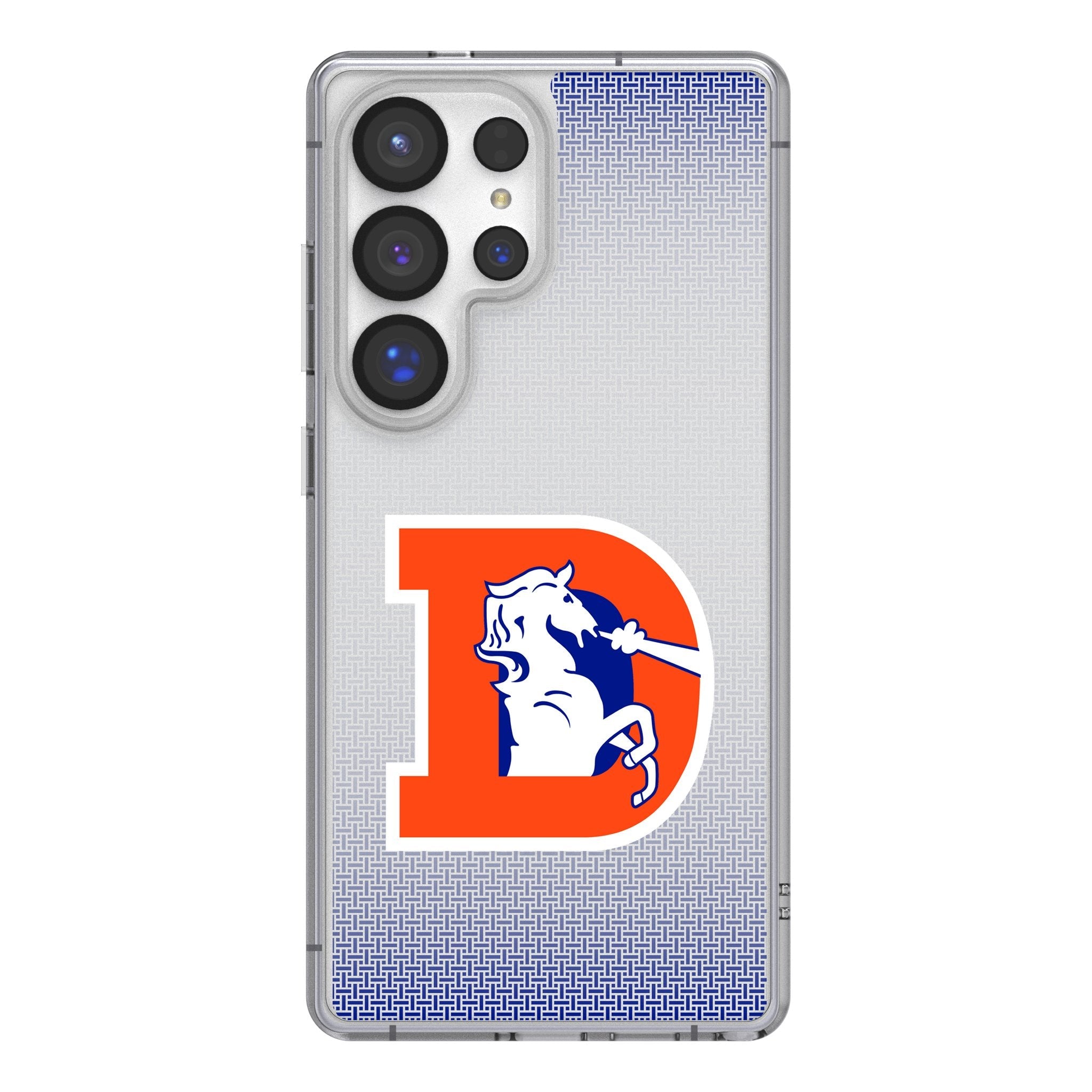 Denver Broncos 1993-1996 Historic Collection Linen Clear Phone Case for Samsung Galaxy 1