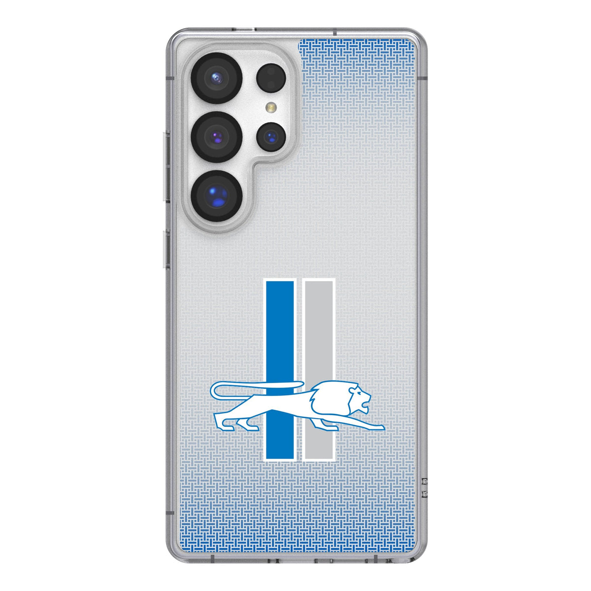 Detroit Lions Retro Linen Clear Phone Case for Samsung Galaxy 1