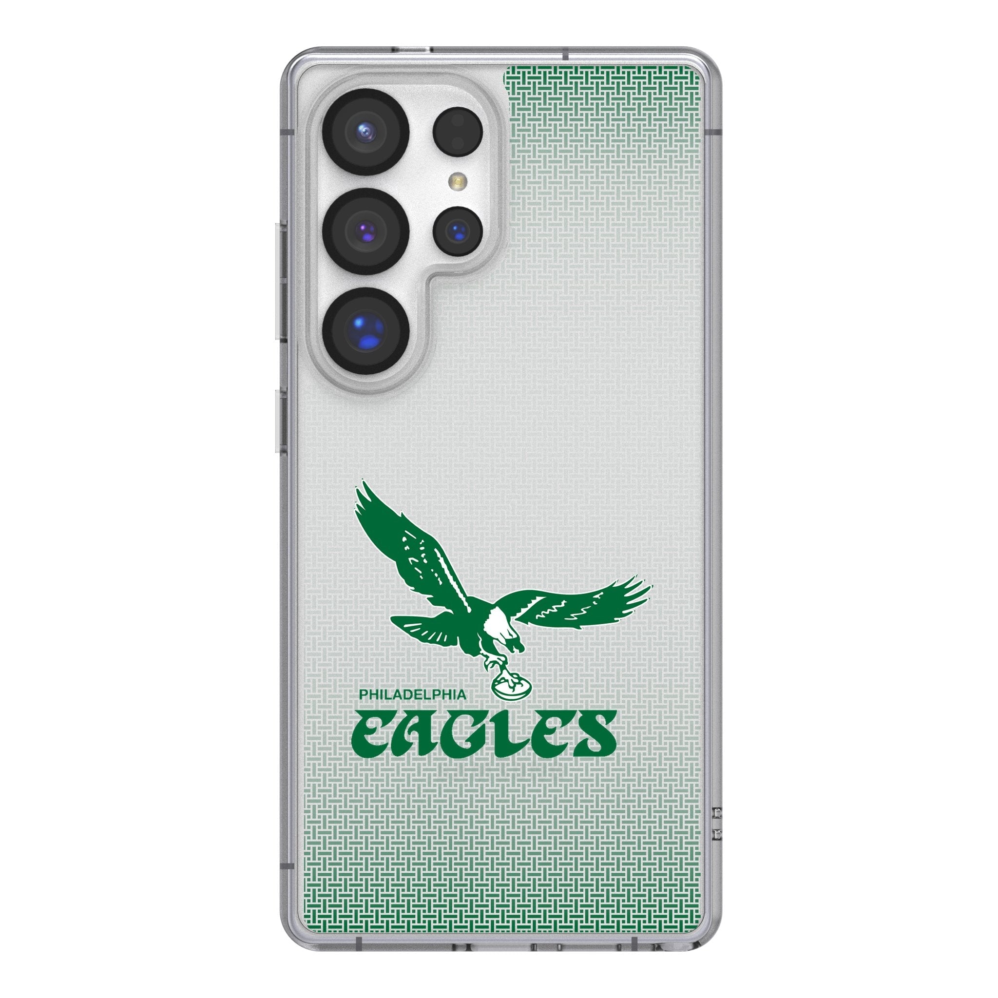 Philadelphia Eagles 1973-1995 Historic Collection Linen Clear Phone Case for Samsung Galaxy 1