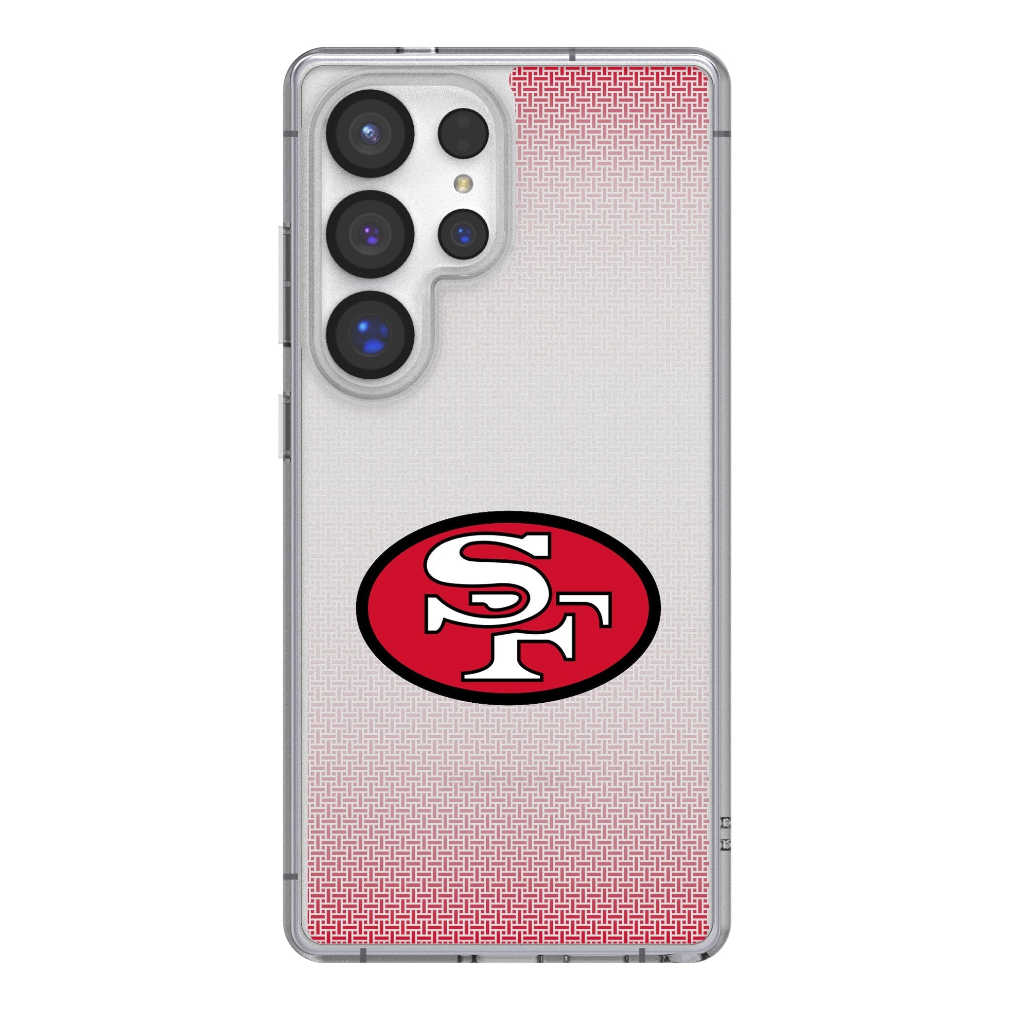 San Francisco 49ers Historic Collection Linen Clear Phone Case for Samsung Galaxy 1
