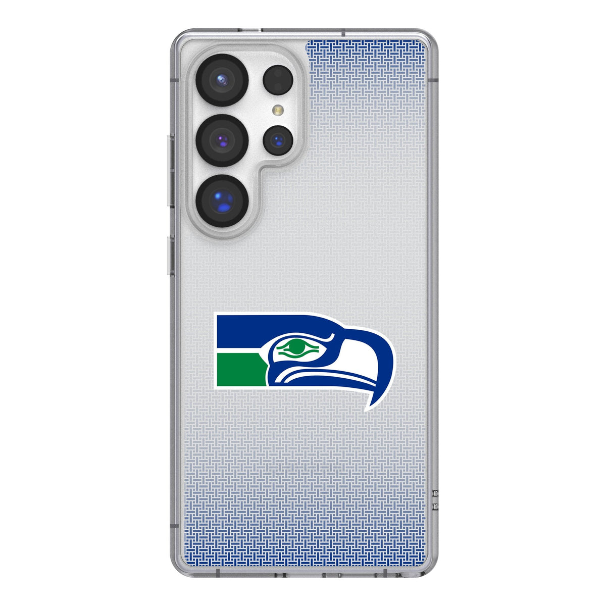 Seattle Seahawks Historic Collection Linen Clear Phone Case for Samsung Galaxy 1